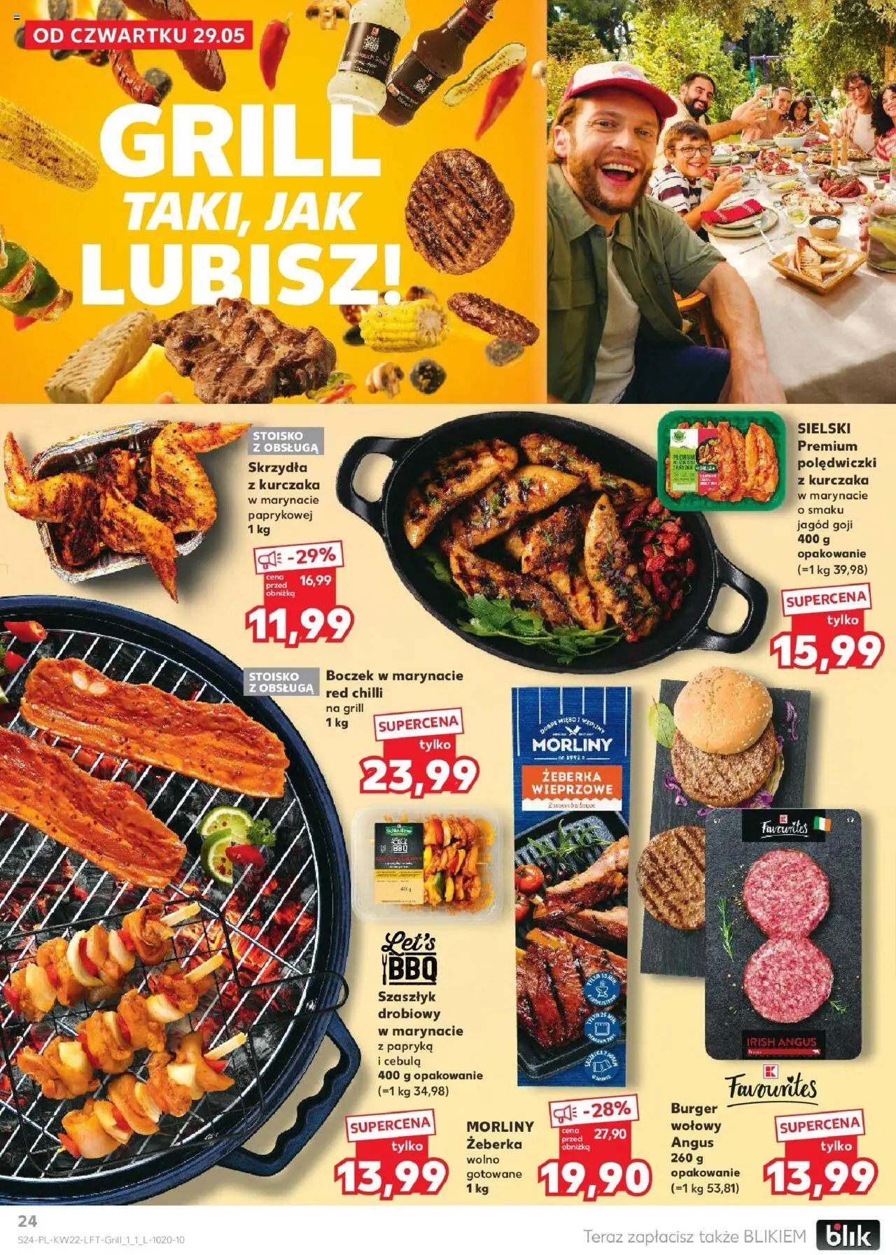 Kaufland gazetka od 29.05.2025 | Strona: 24 | Produkty: Mięso, Wolno gotowane, Papryka, Boczek