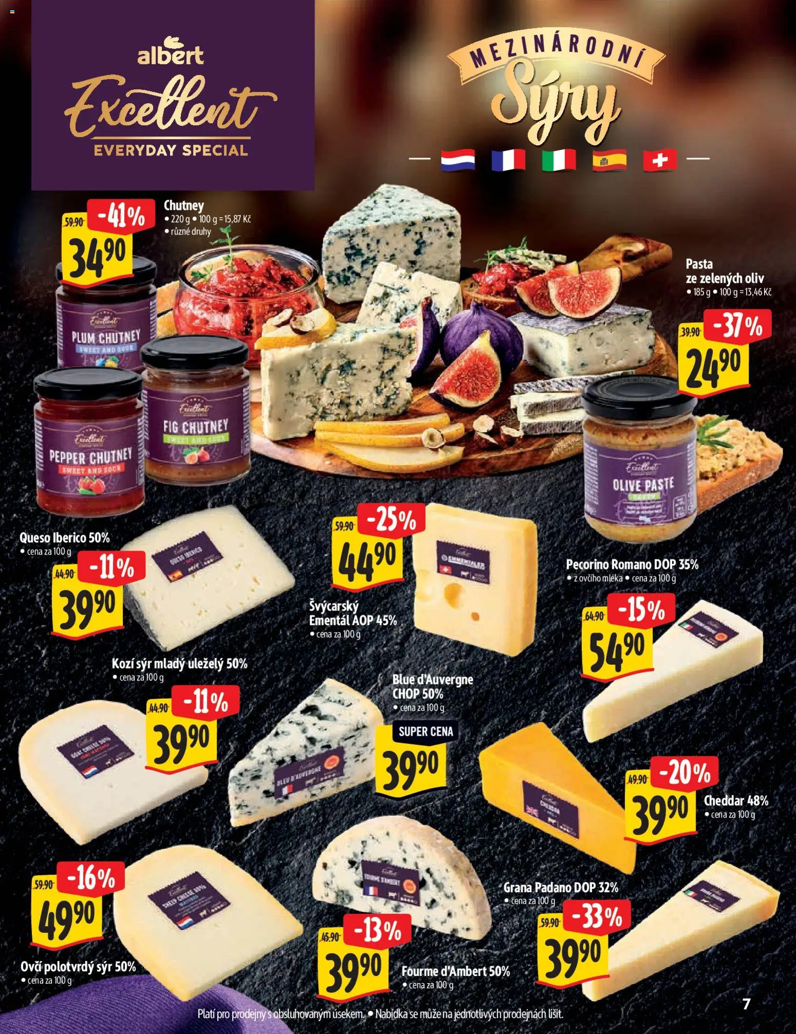 Albert katalog - Hypermarket od 25.03.2026 | Strana: 7 | Produkty: Sýr, Kozí sýr, Cheddar, Grana Padano