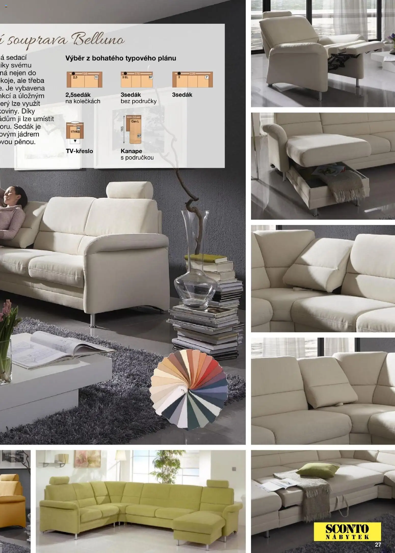 Sconto nábytek katalog - Sedací soupravy od 01.01.2026 | Strana: 27 | Produkty: Nábytek