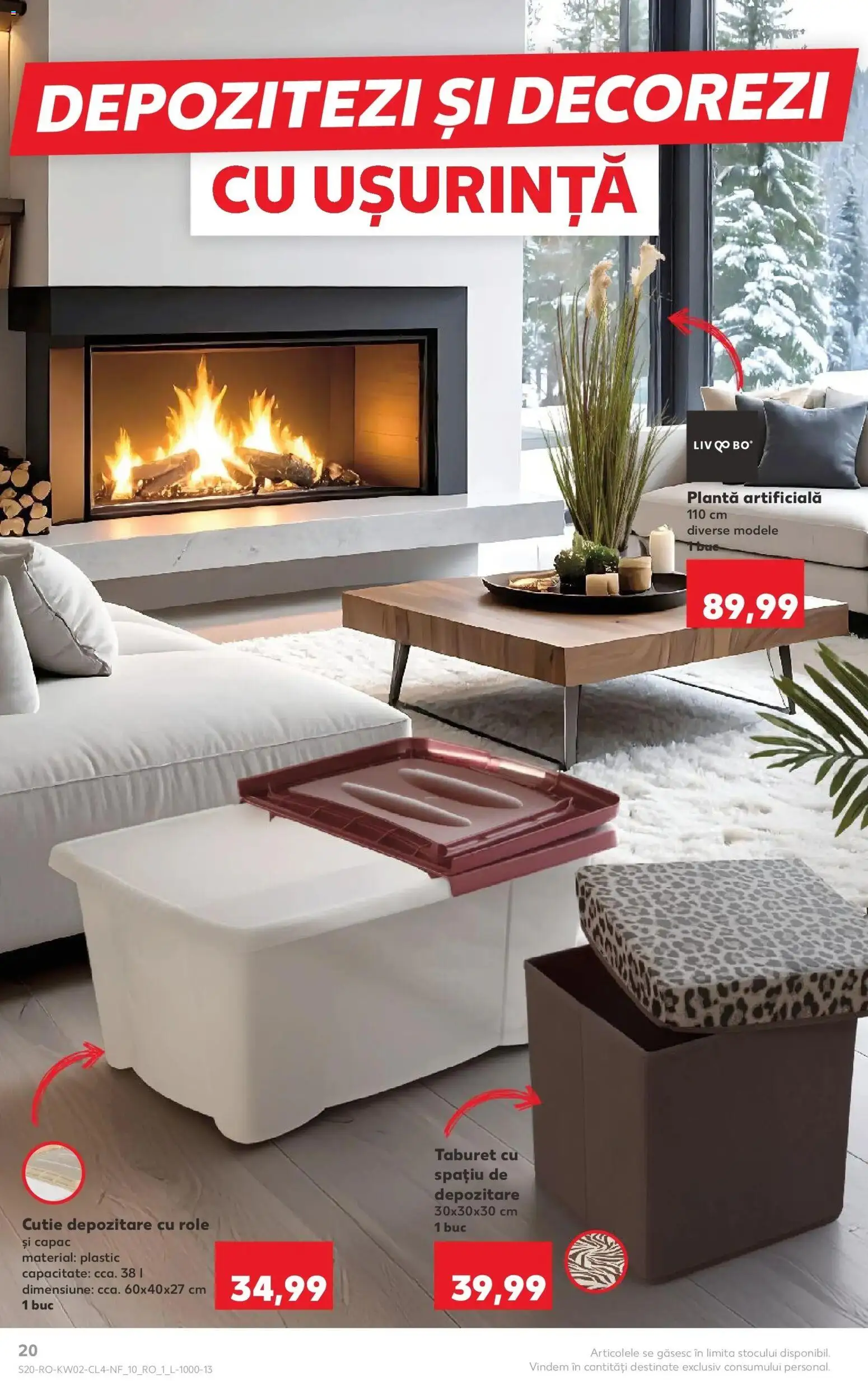 Noul catalog Kaufland – valabil de la 07.01.2026 | Pagină: 20 | Produse: Role, Cutie, Taburet