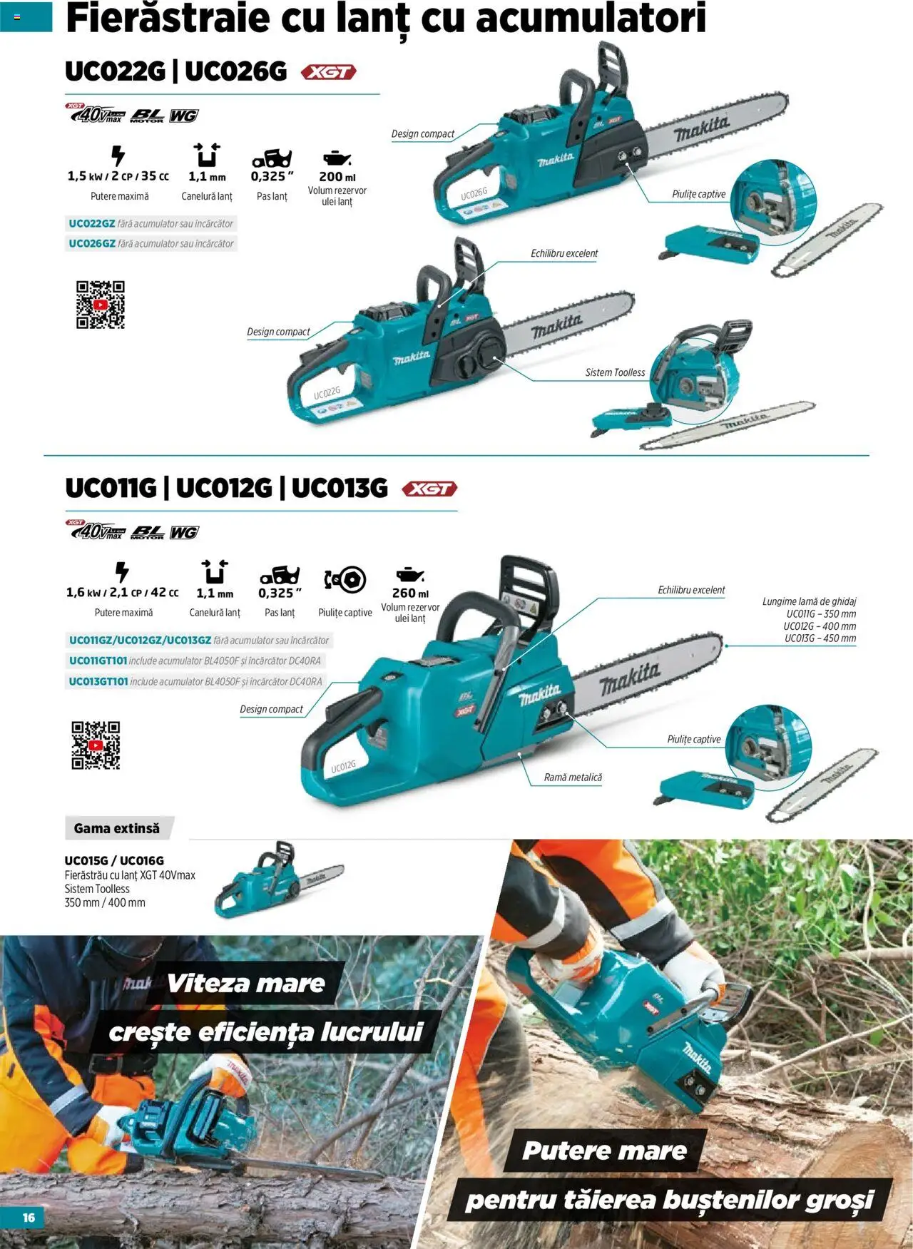 Noul catalog Makita – valabil de la 14.05.2025 | Pagină: 16 | Produse: Încărcător, Ulei