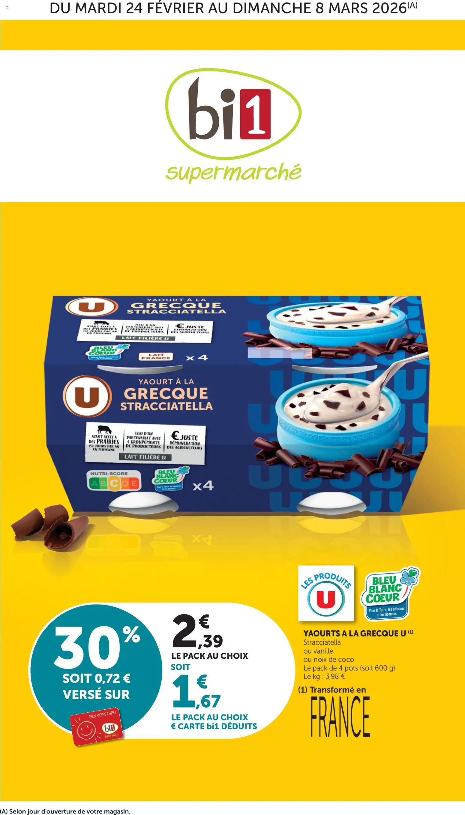 {H1} | Page: 1 | Produits: Yaourts, Noix de coco, Yaourt, Noix