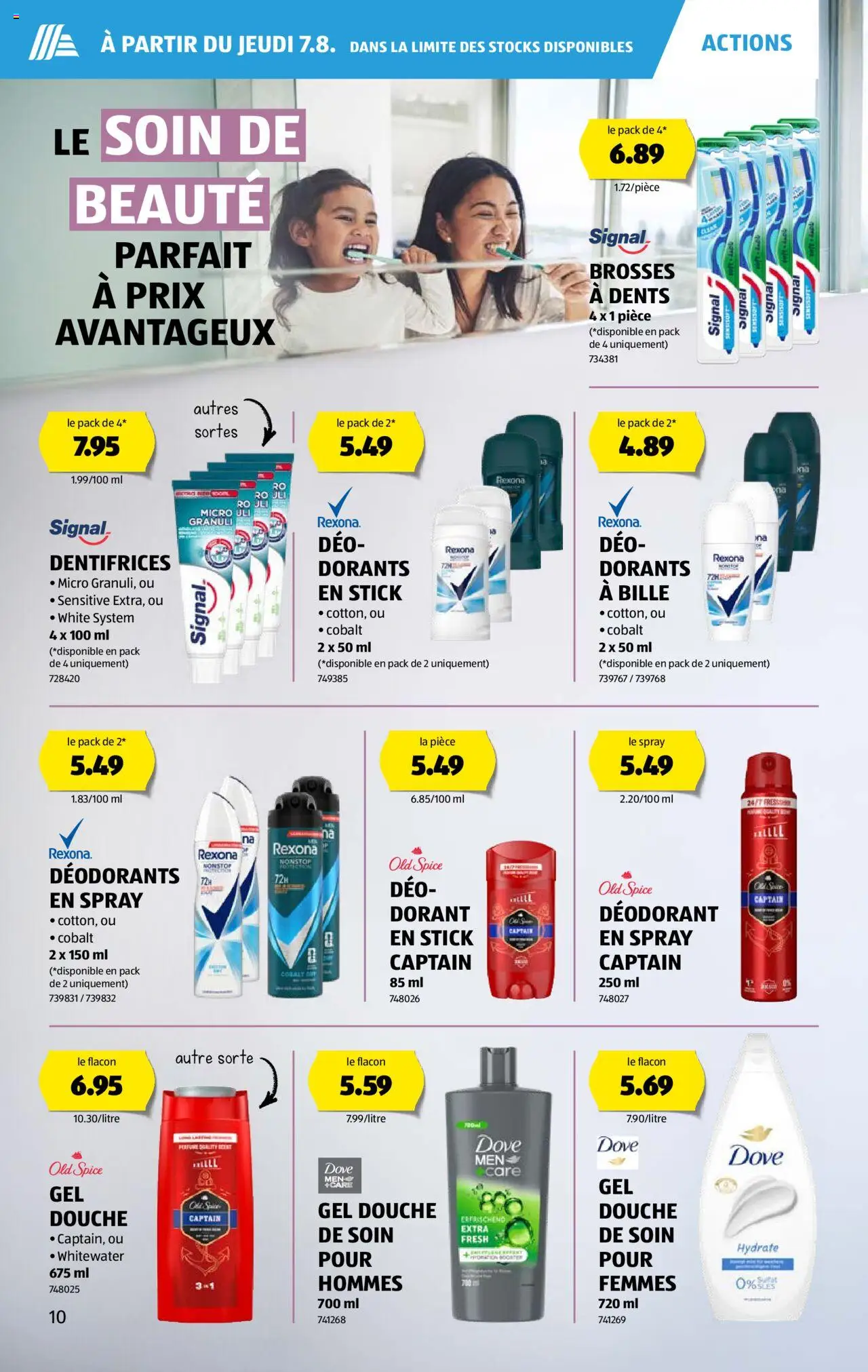 Aldi Prospectus ab 07.08.2025 | Seite: 10 | Produkte: Deodorant