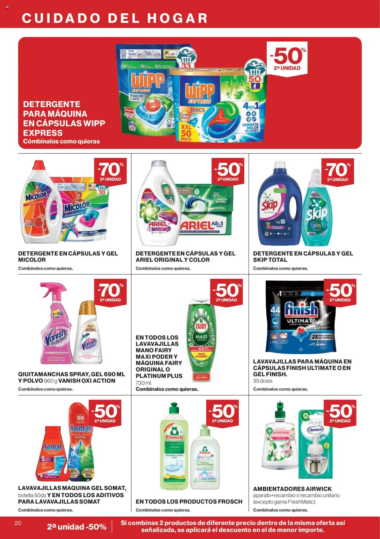 El Corte Inglés ofertas │ válido desde el 14.08.2025 | Página: 24 | Productos: Polvo, Detergente, Lavavajillas