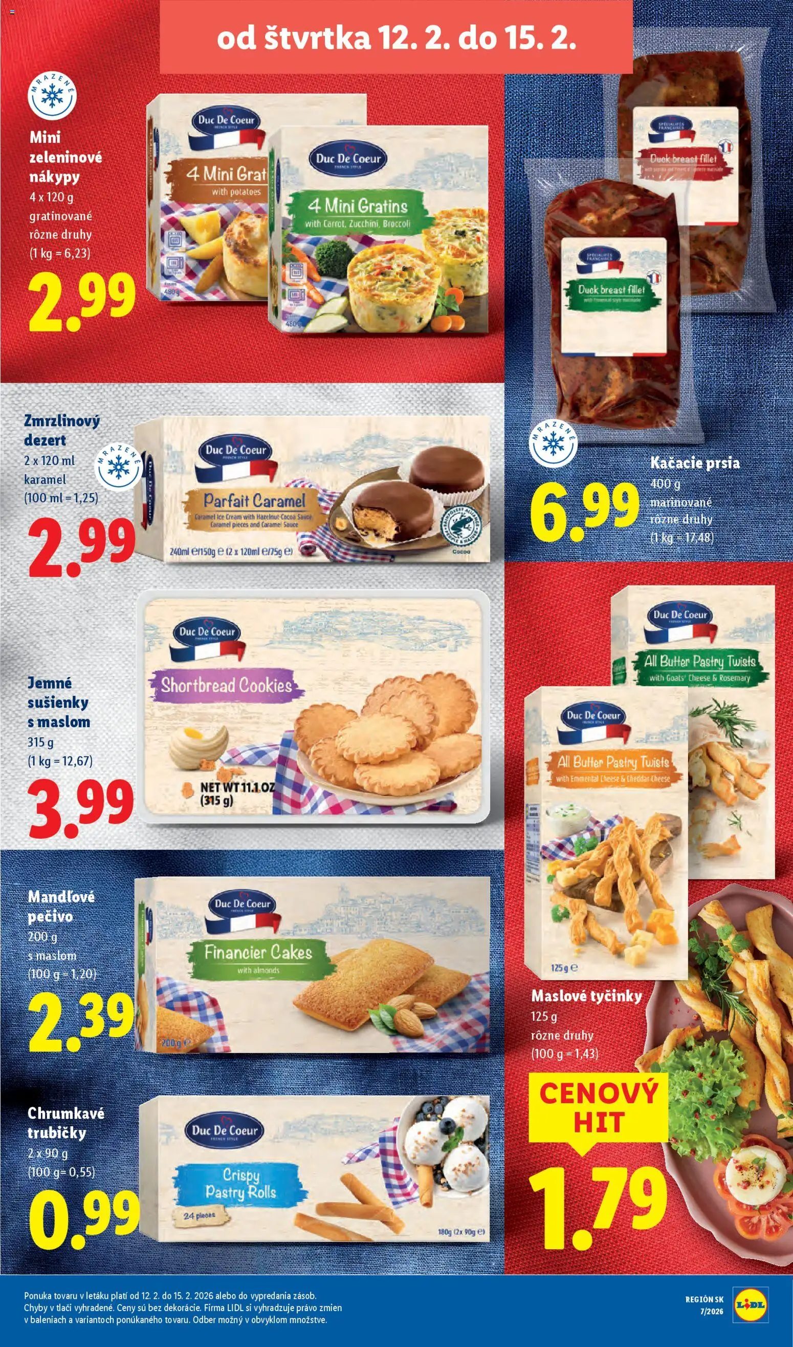 Nové Lidl akcie – leták je platný od 12.02.2026 | Strana: 23 | Produkty: Kačacie prsia