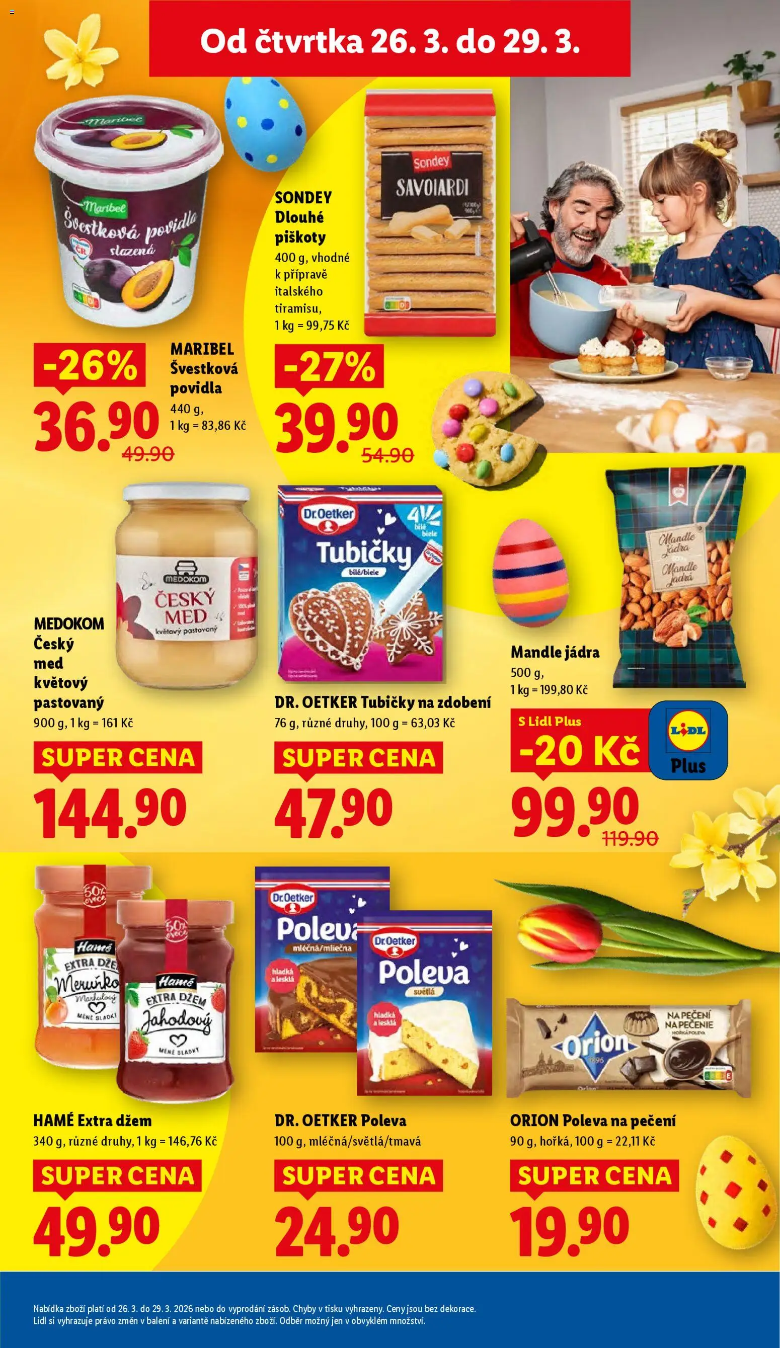 Lidl leták od 26.03.2026 | Strana: 27 | Produkty: Džem, Tiramisu, Povidla, Piškoty