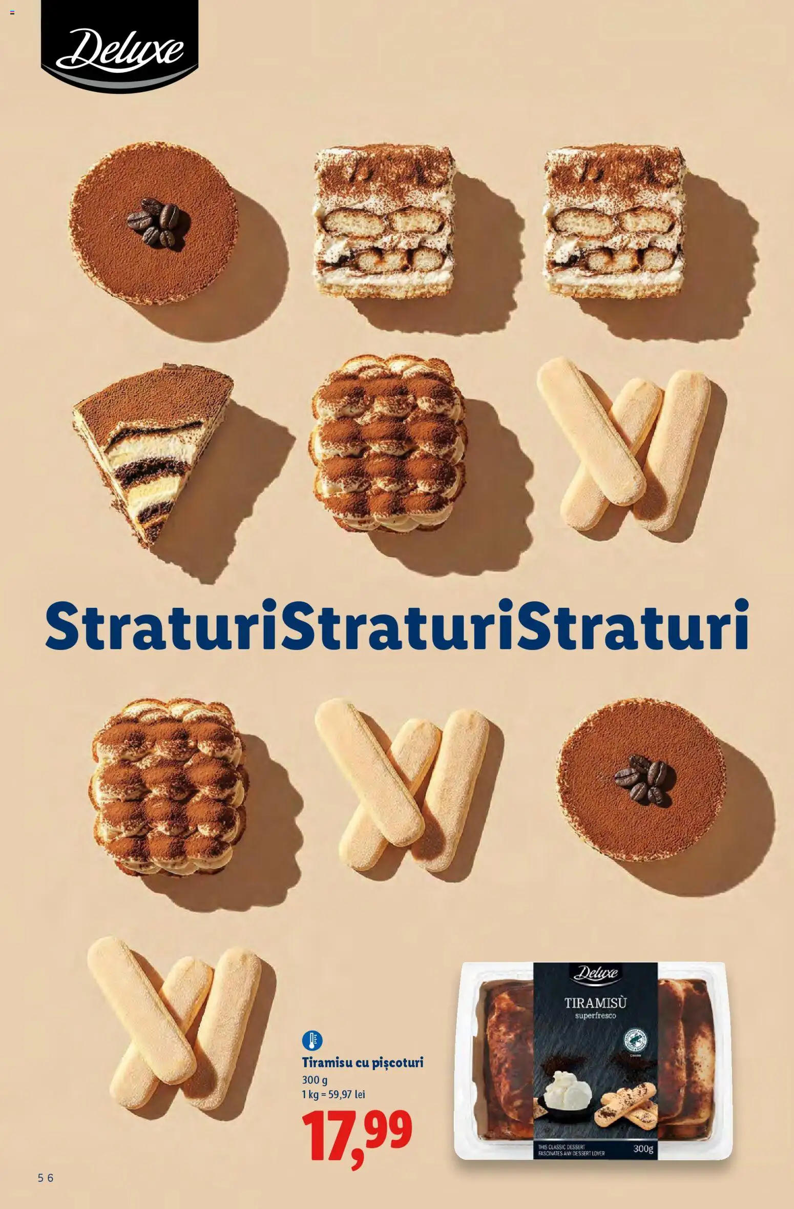 Noul catalog Lidl – valabil de la 02.03.2026 | Pagină: 56 | Produse: Tiramisu