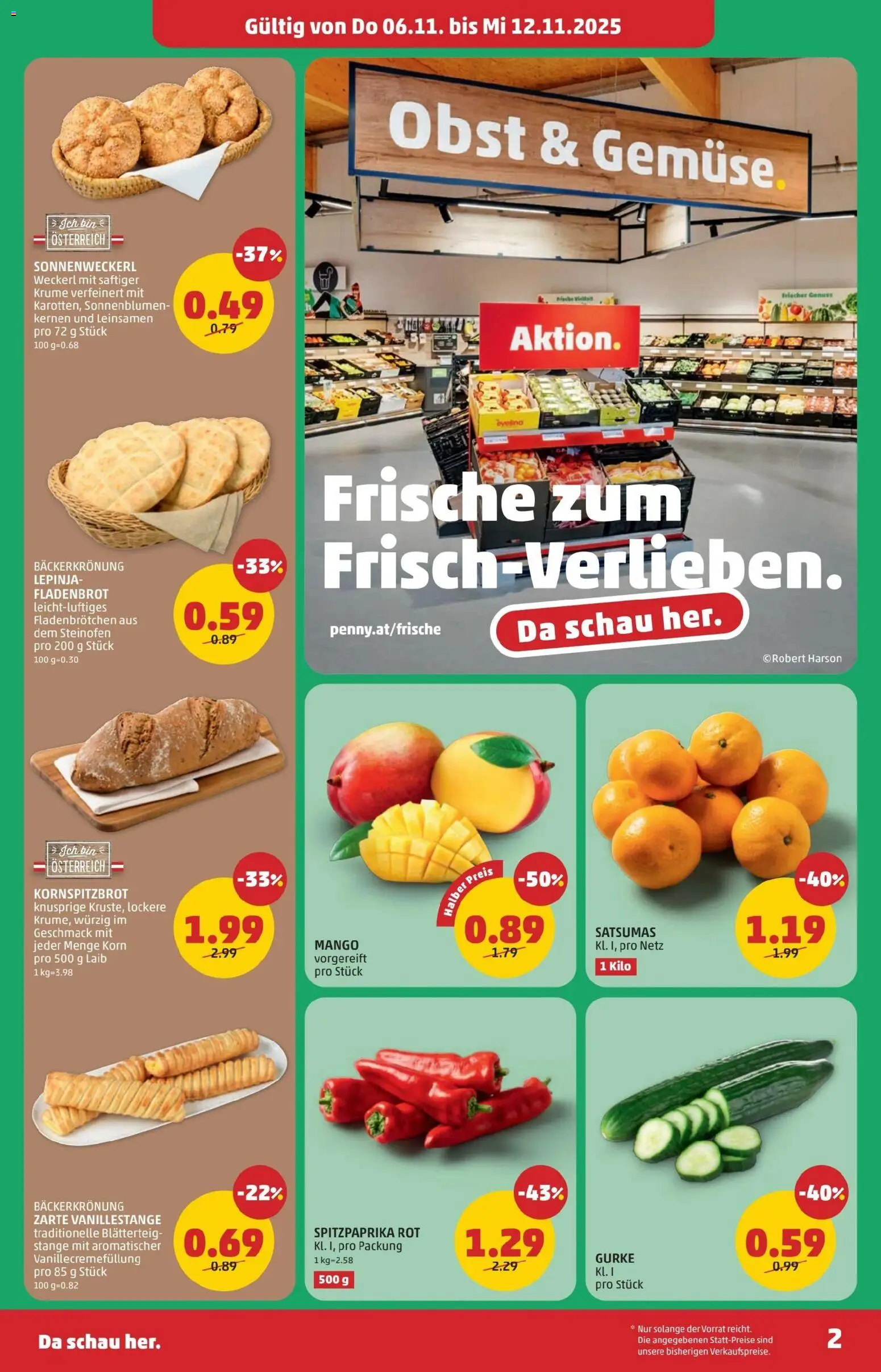 Penny Markt - Eröffnung in 4600 Wels gültig ab 06.11.2025 | Seite: 2 | Produkte: Obst, Mango