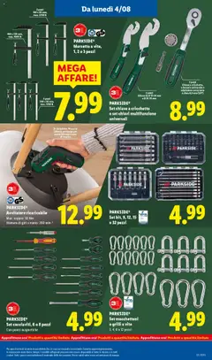 Volantino Lidl del 04.08.2025 | Pagina: 33 | Prodotti: Avvitatore, Cavo, Adattatore