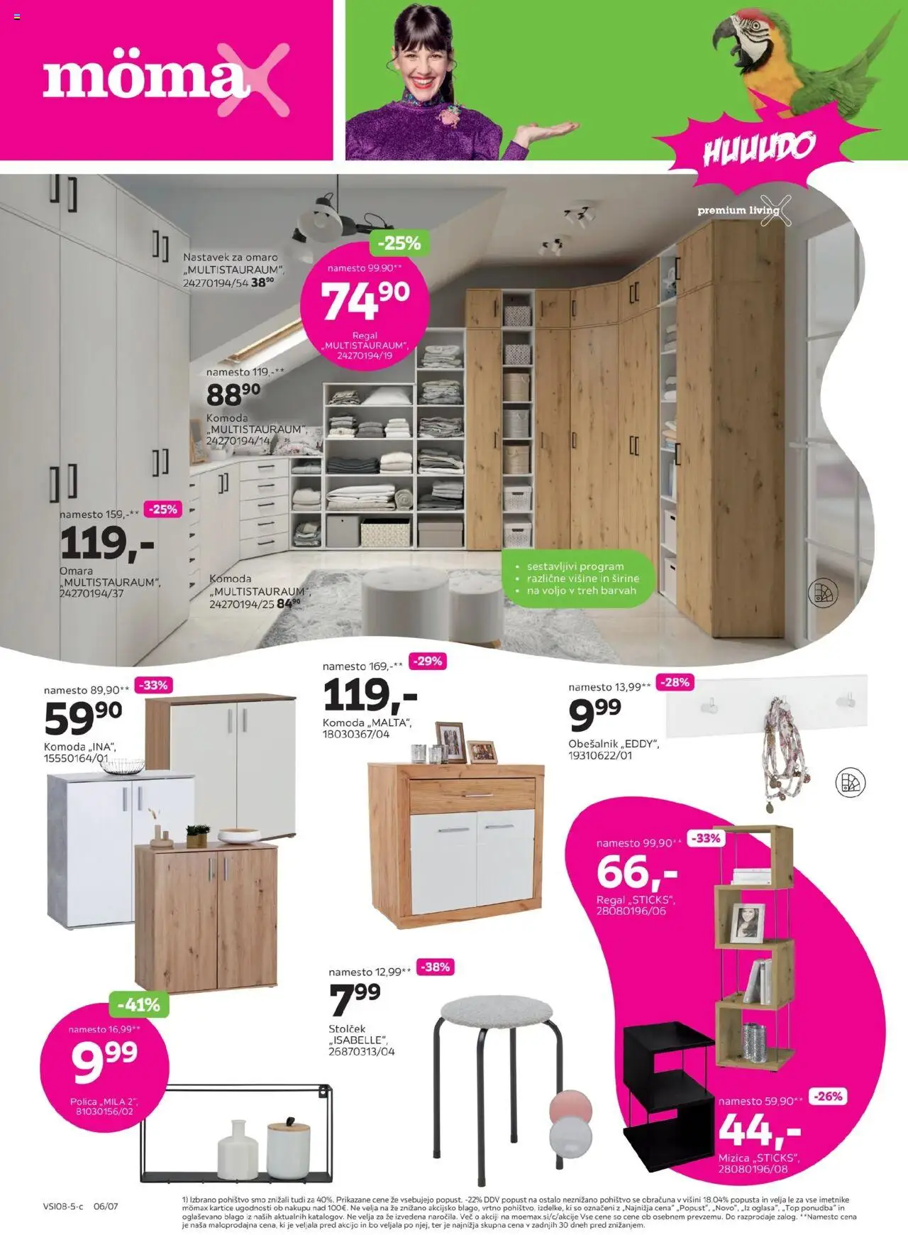Mömax katalog │ velja od 18.08.2025 | Stran: 6 | Izdelki: Pohištvo, Omara, Komoda, Polica