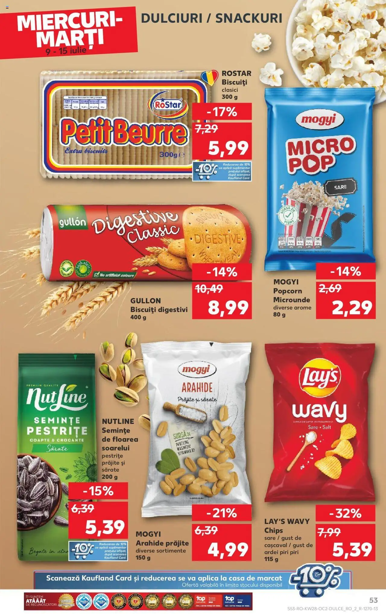 Catalog Kaufland - Braşov – valabil de la 09.07.2025 | Pagină: 53 | Produse: Masaüstü kılıfı, Semințe, Biscuiți, Sare