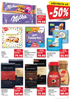 Náhled letáku MILKA Čokoláda, různé druhy 250 g-300 g od 04.02.2026 | Strana: 39