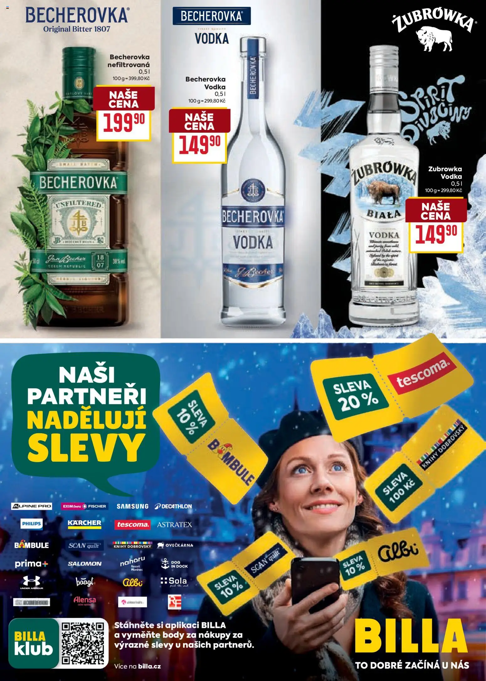 Billa leták - Vánoční nabídka od 12.11.2025 | Strana: 29 | Produkty: Samsung, Zubrowka, Becherovka, Body