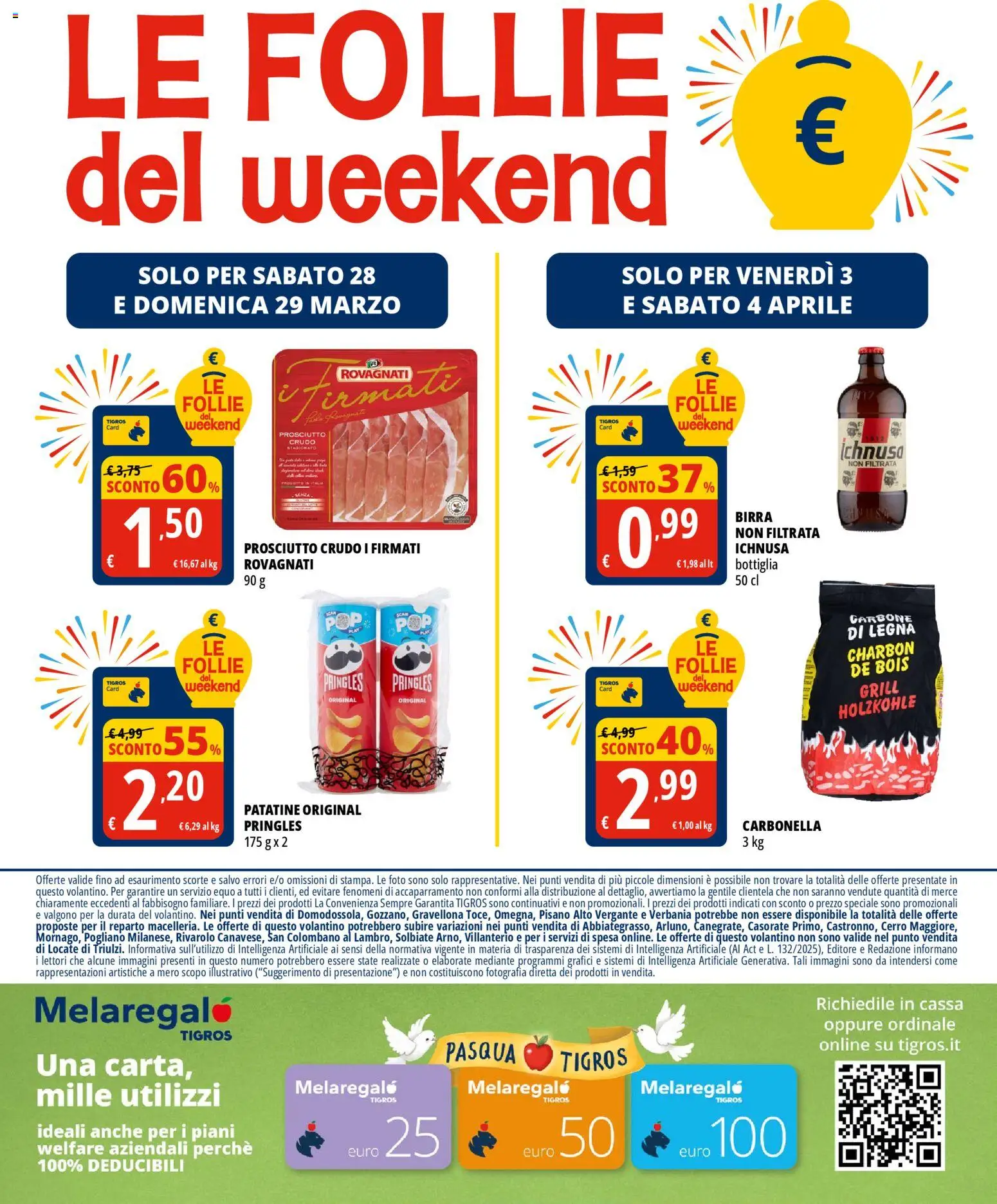 Volantino Tigros del 24.03.2026 | Pagina: 32 | Prodotti: Prosciutto Crudo, Birra, Prosciutto, Bottiglia