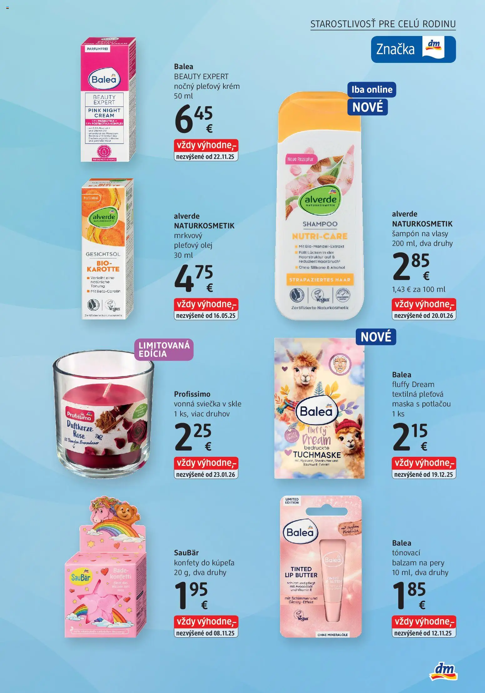Nové dm drogerie akcie – leták je platný od 01.03.2026 | Strana: 23 | Produkty: Olej, Šampón, Maska, Krém