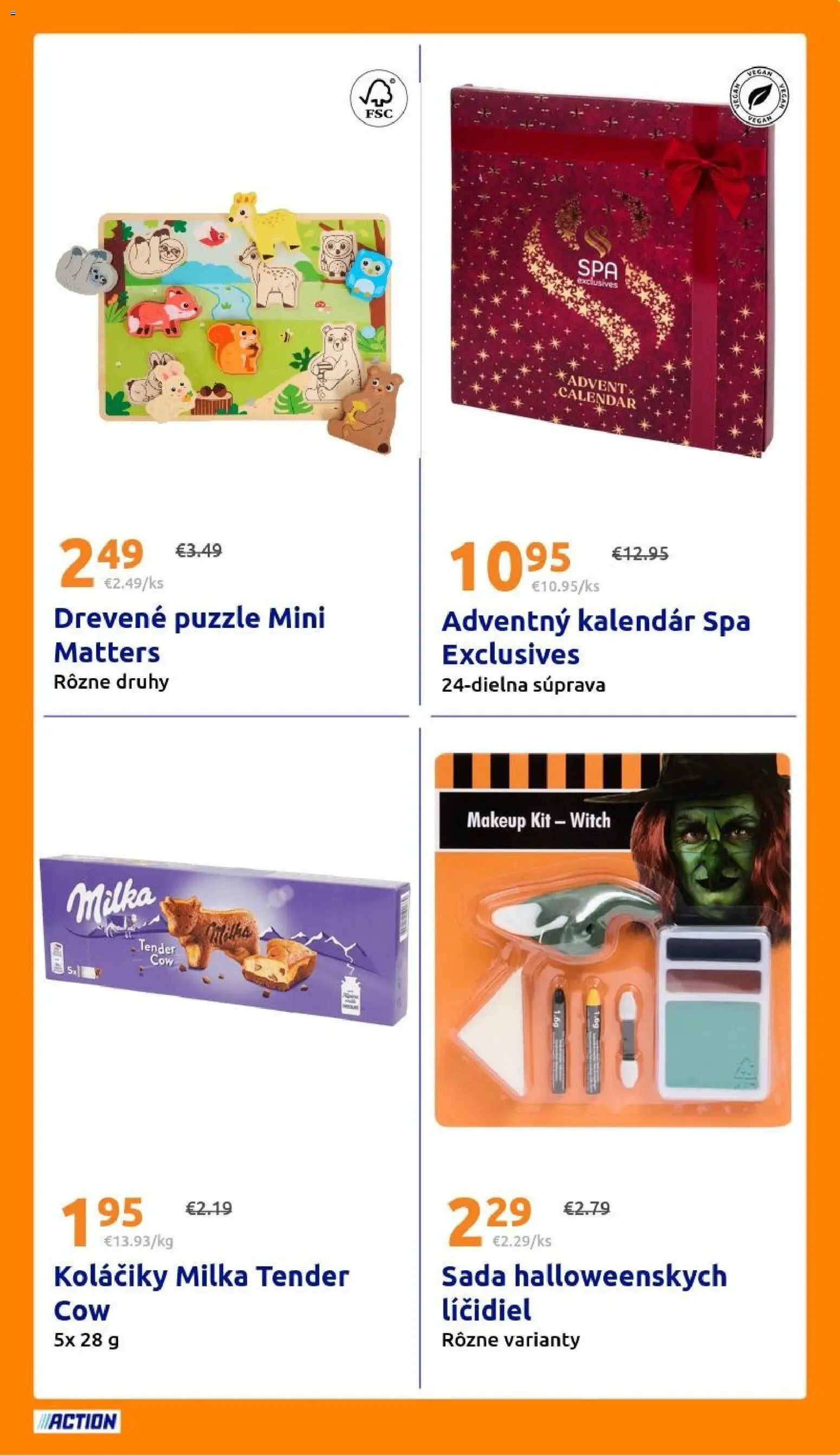 Nové Action akcie – leták je platný od 22.10.2025 | Strana: 23 | Produkty: Puzzle, Milka