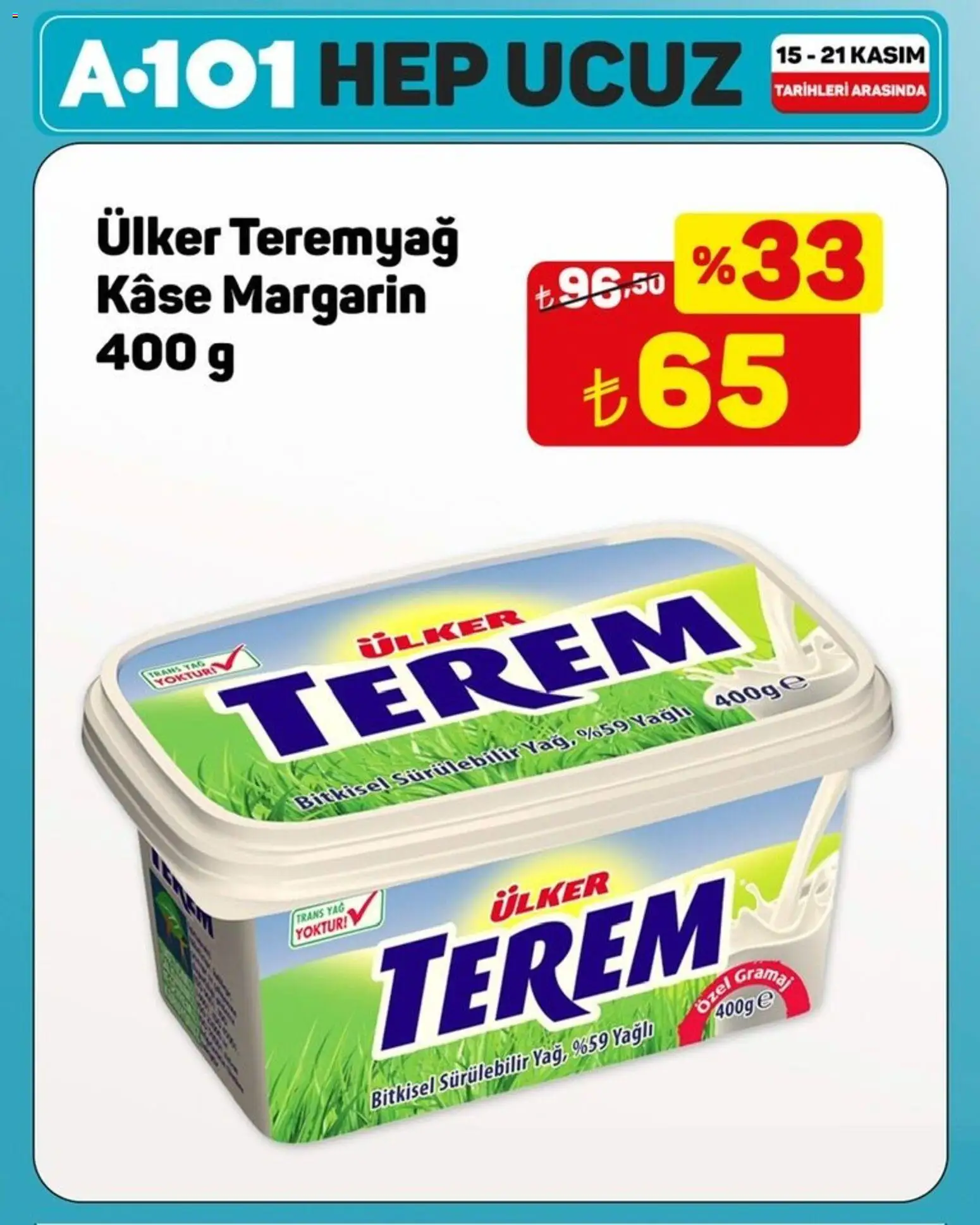A101 Hep Ucuz - 15.11.2025 tarihinden itibaren geçerlidir | Sayfa: 2 | Ürünler: Kaşe, Yağ