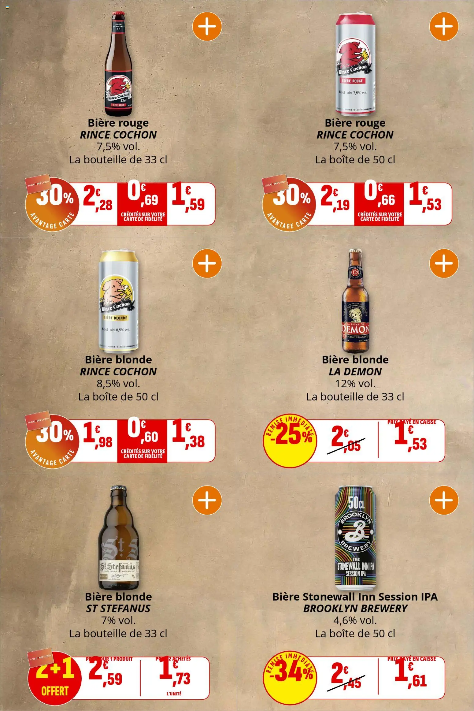 {H1} | Page: 5 | Produits: PC, Bière blonde, Bière