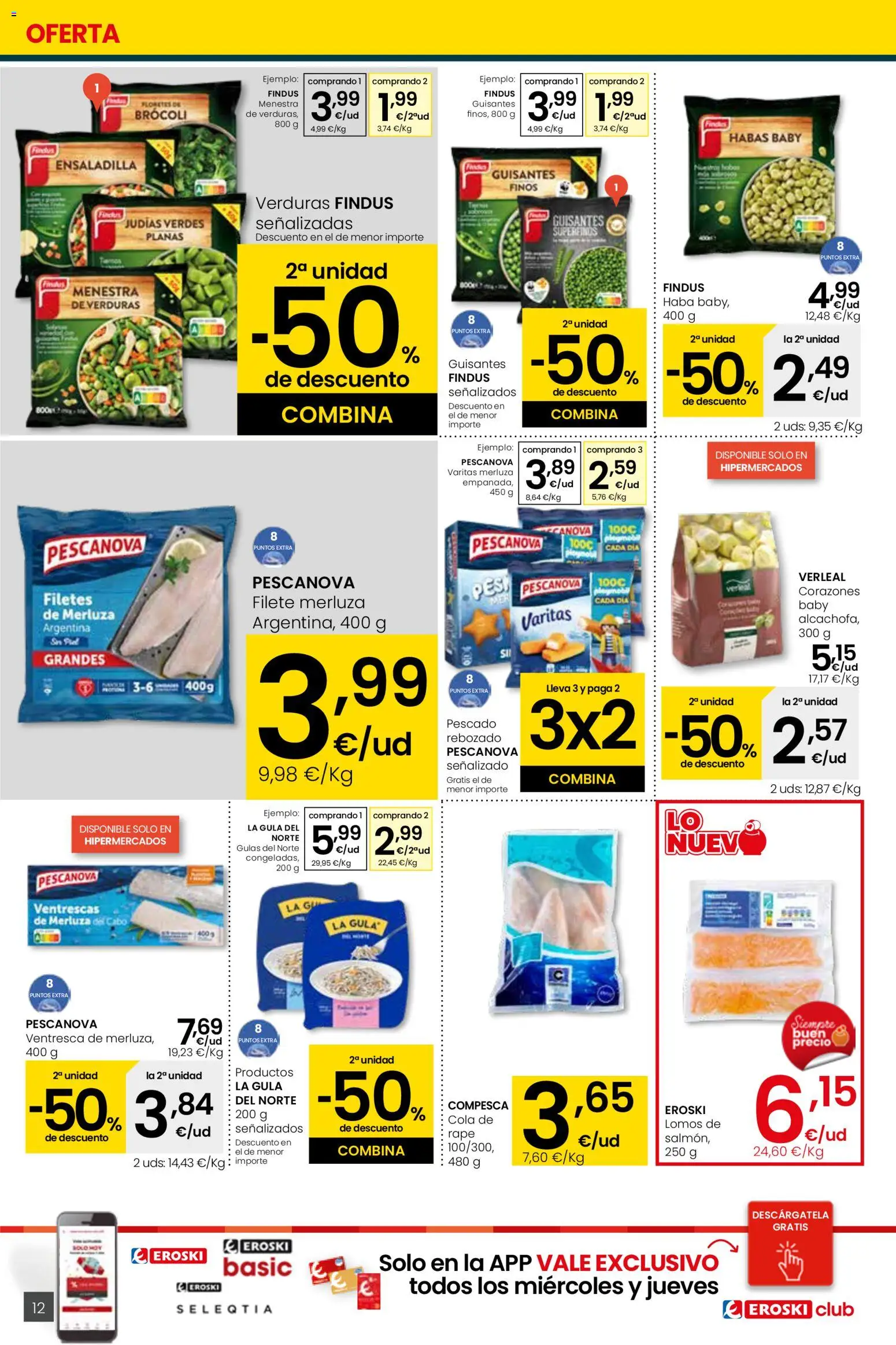 Eroski folleto │ válido desde el 05.01.2026 | Página: 12 | Productos: Ensaladilla, Pescado, Filetes de merluza, Filete