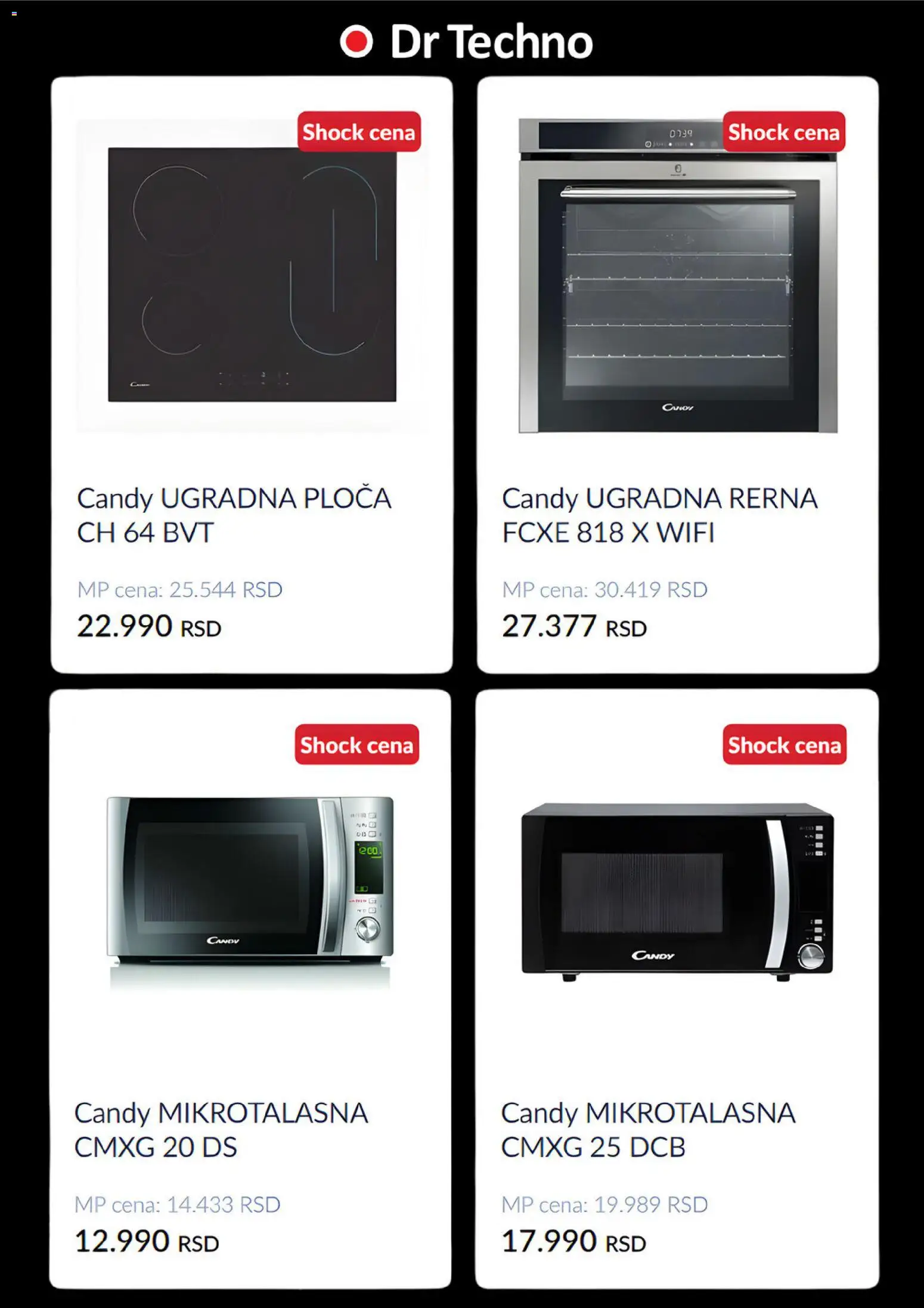 Dr Techno katalog - važi od 16.01.2026 | Strana: 2 | Proizvode: Candy, Rerna, Ugradna ploča