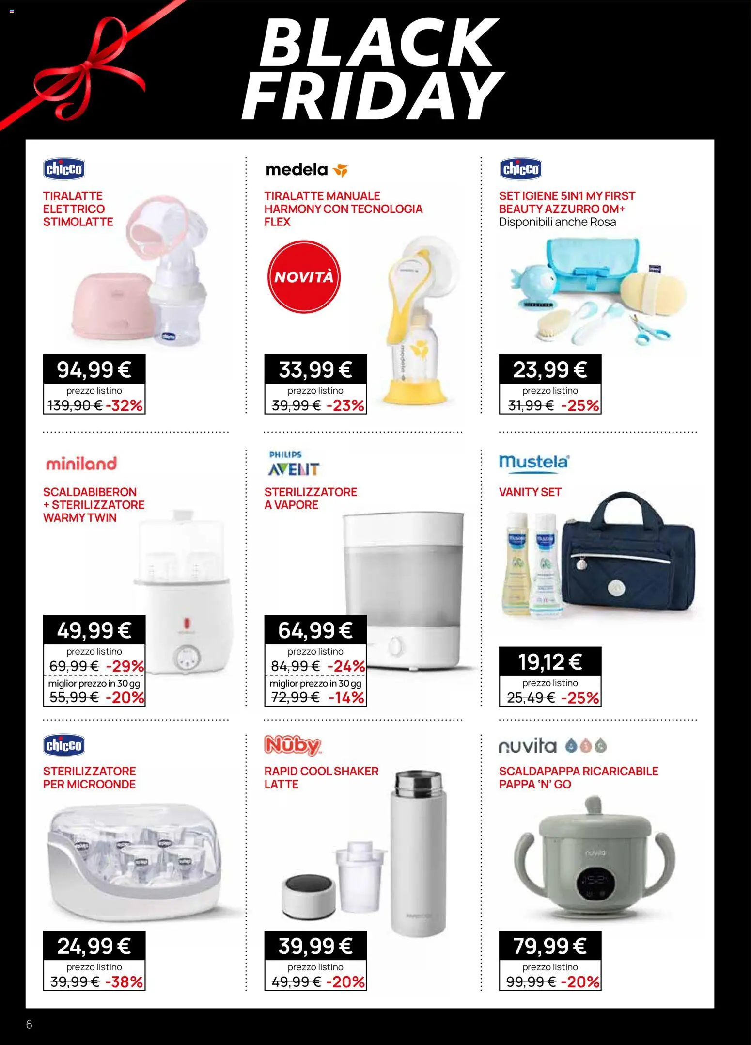 Volantino Prenatal del 13.11.2025 | Pagina: 6 | Prodotti: Microonde, Latte, Tiralatte