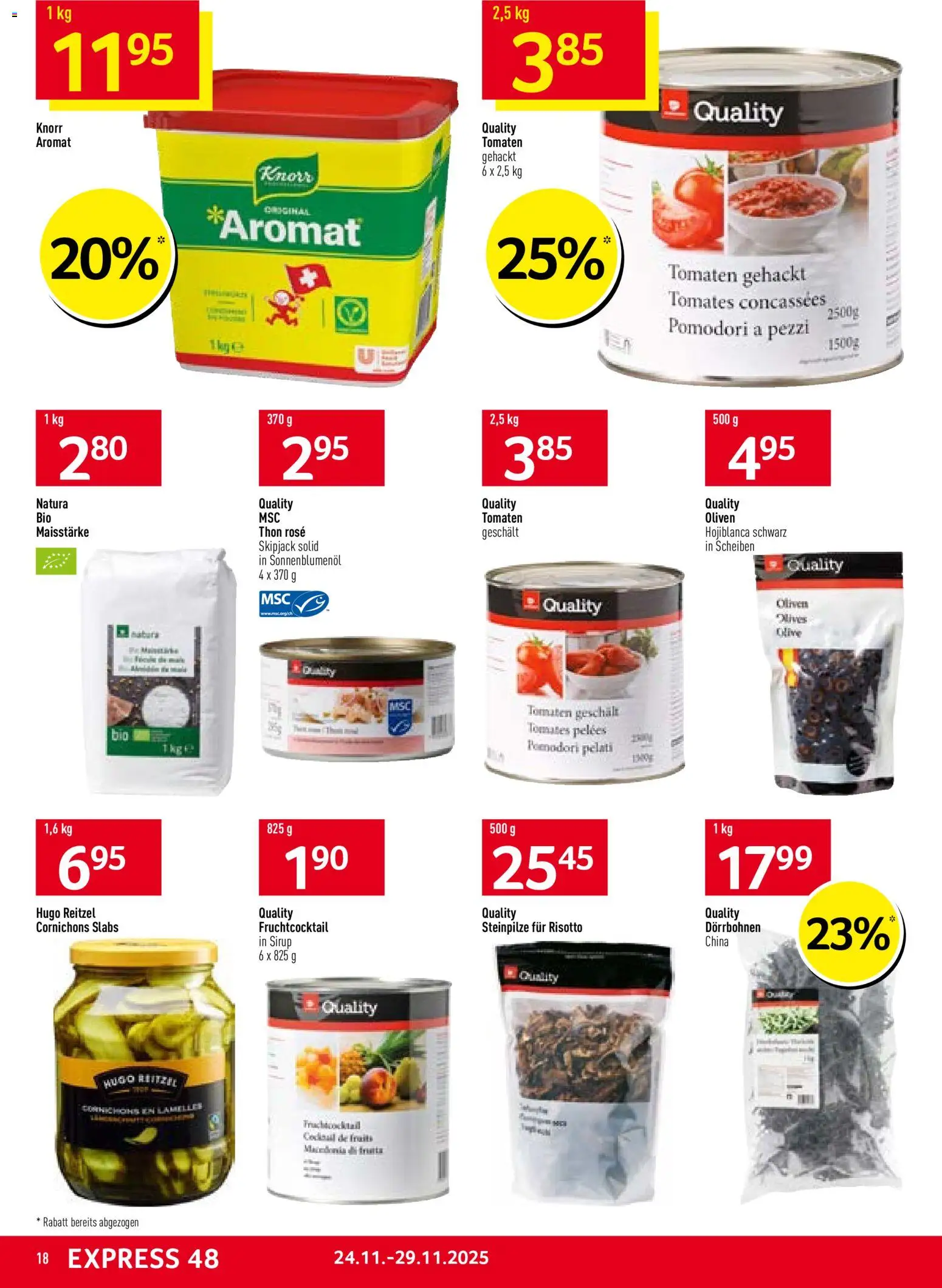 Prodega Aktionen – gültig ab 24.11.2025 | Seite: 18 | Produkte: Sirup, Tomaten