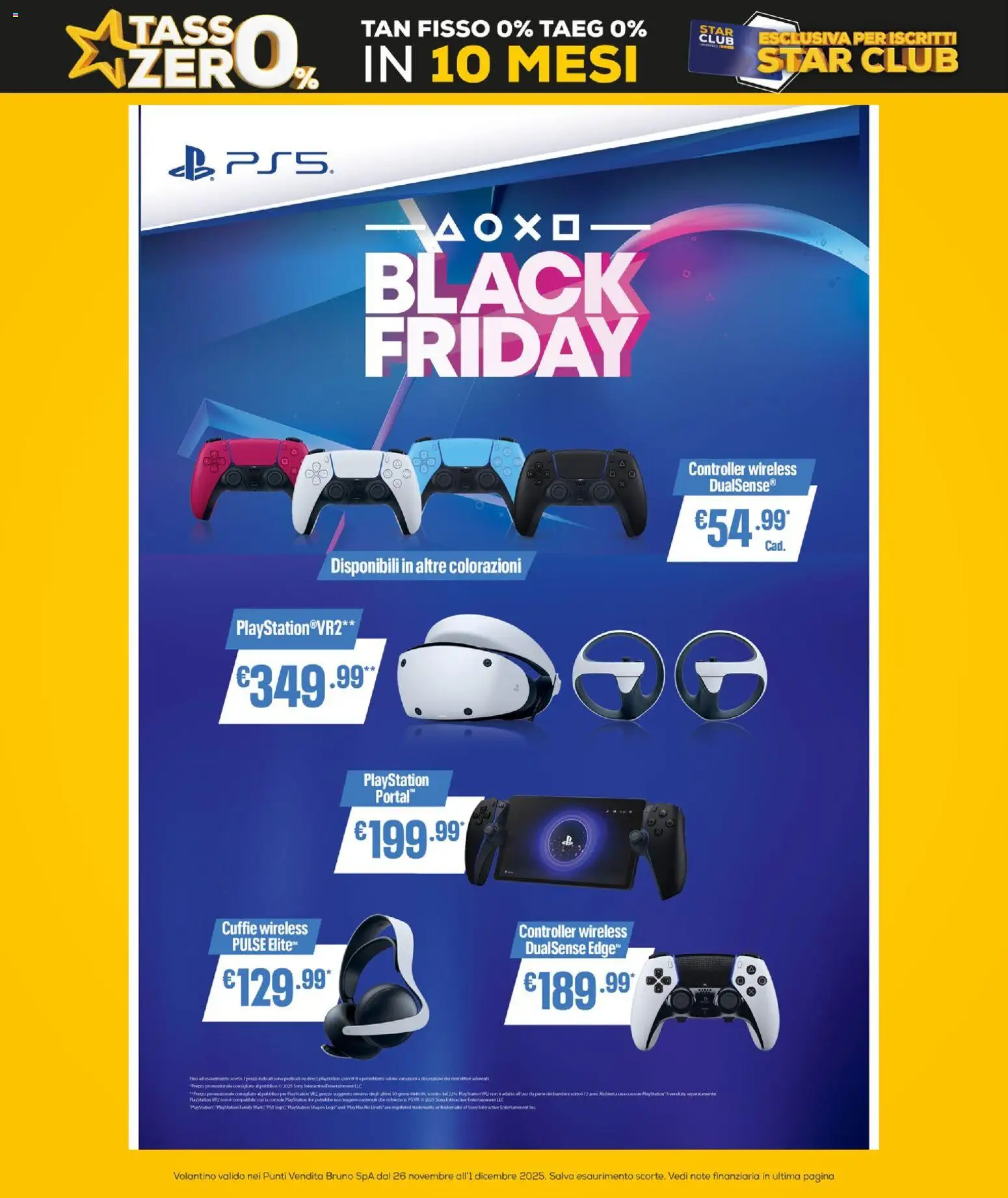 Volantino Euronics del 26.11.2025 | Pagina: 8 | Prodotti: Tè, Cuffie, Playstation