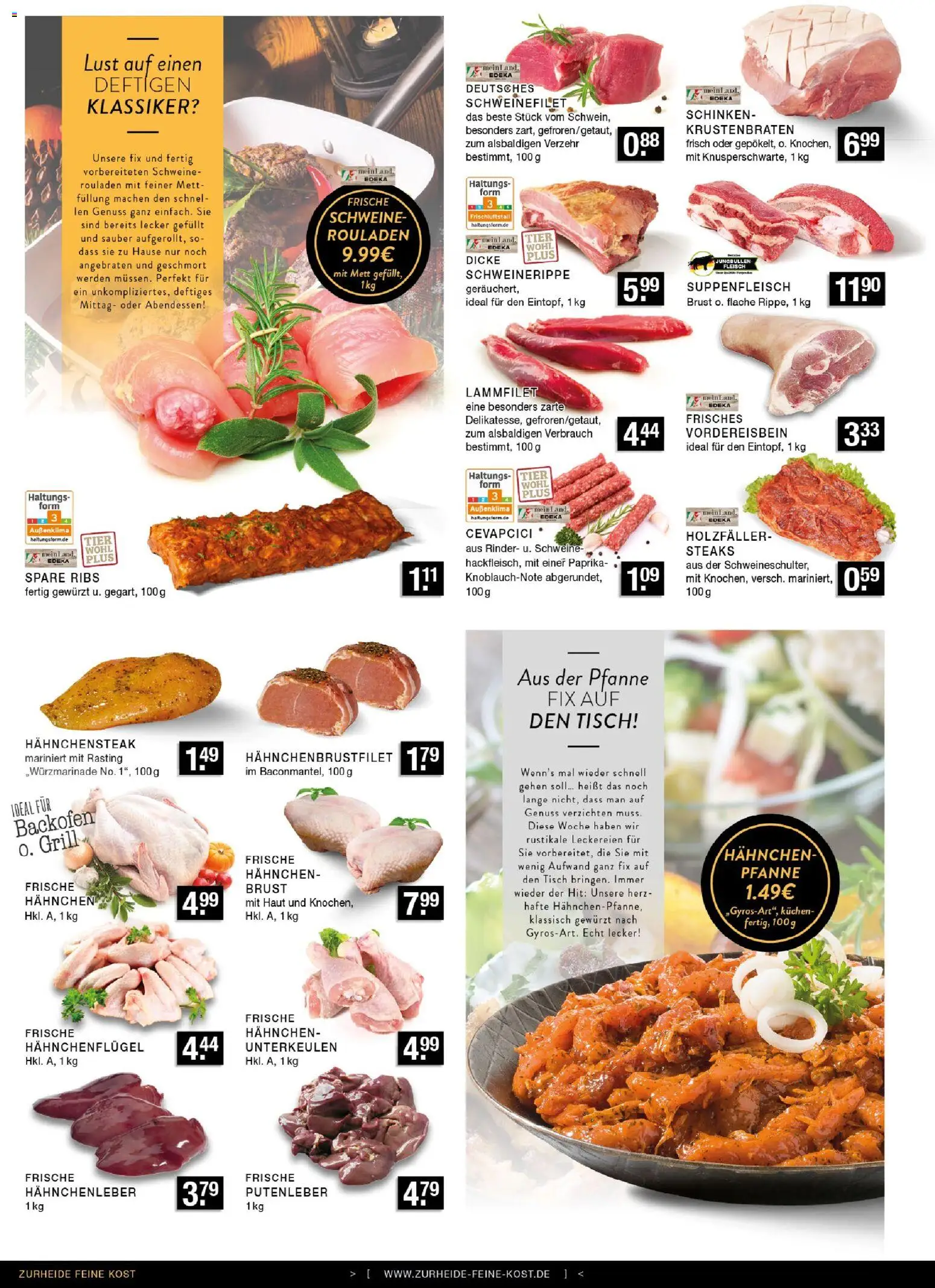 Edeka Zurheide Prospekt 	 – gültig ab 11.01.2026 | Seite: 2 | Produkte: Grill, Hahnchen, Spare ribs, Kuchen