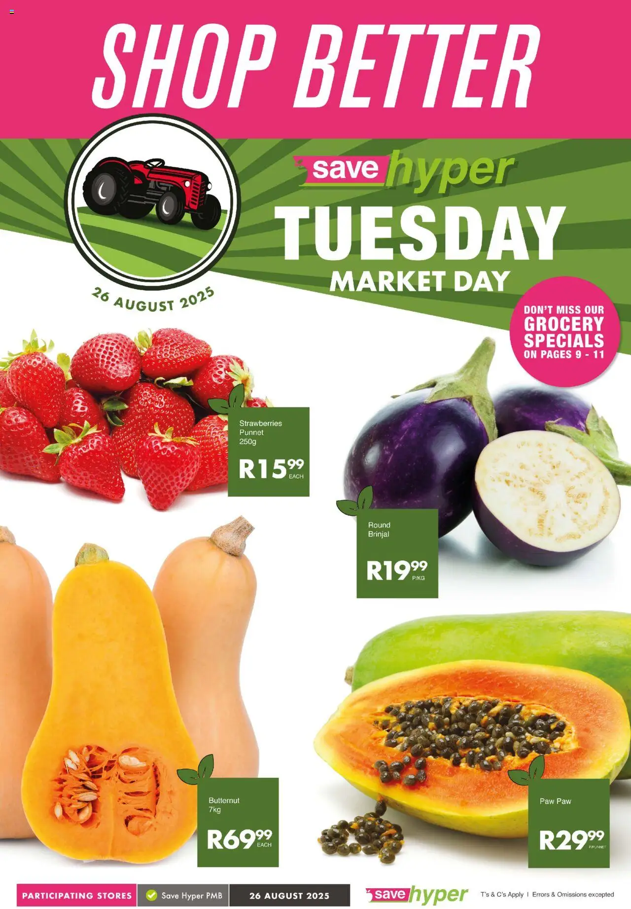 Save Market Day │ valid from 26.08.2025 | Page: 1 | Products: Strawberries