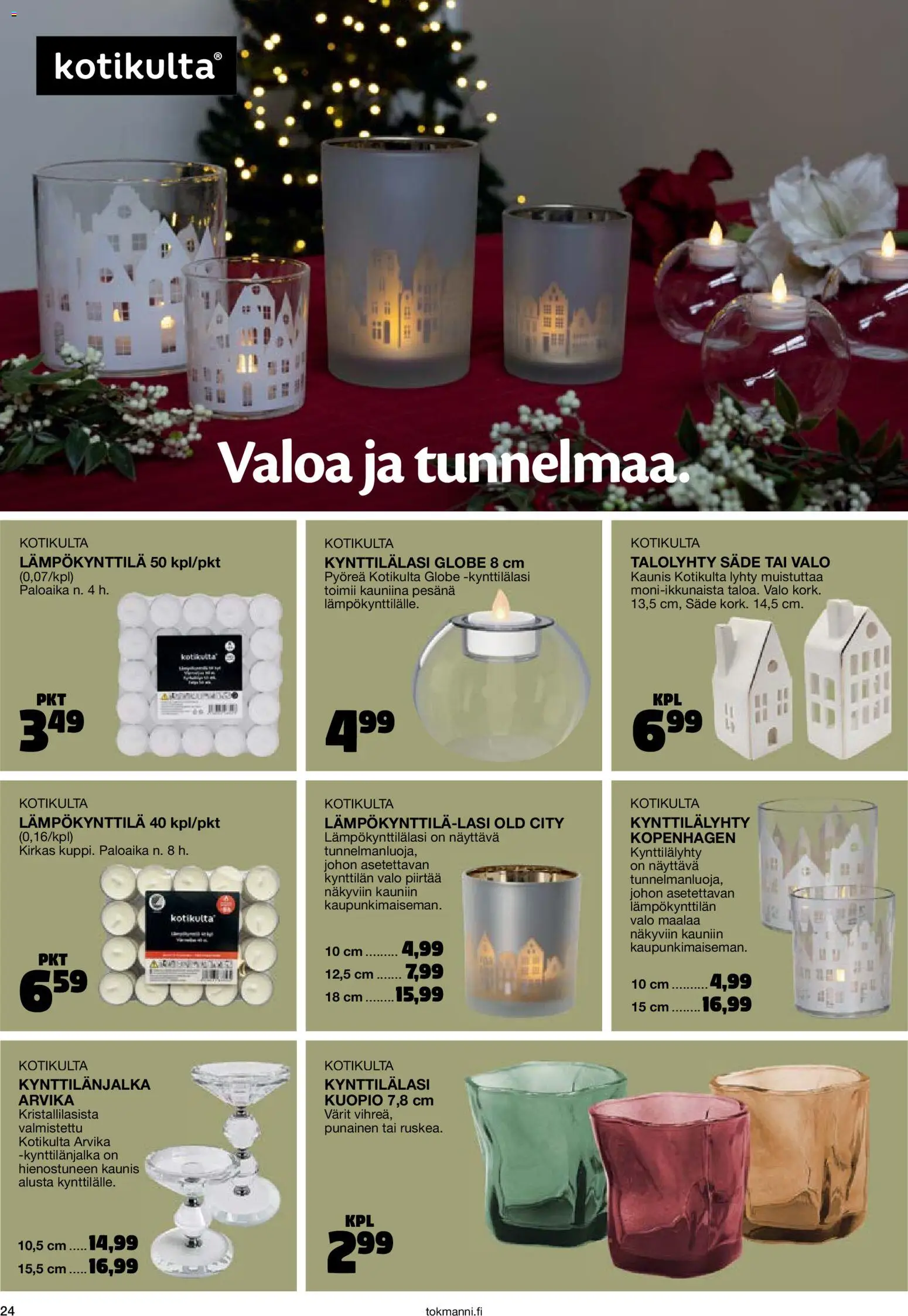 Tokmanni - Joulukuvasto 2025 – voimassa 30.10.2025 alkaen | Sivu: 24 | Tuotteet: Lyhty