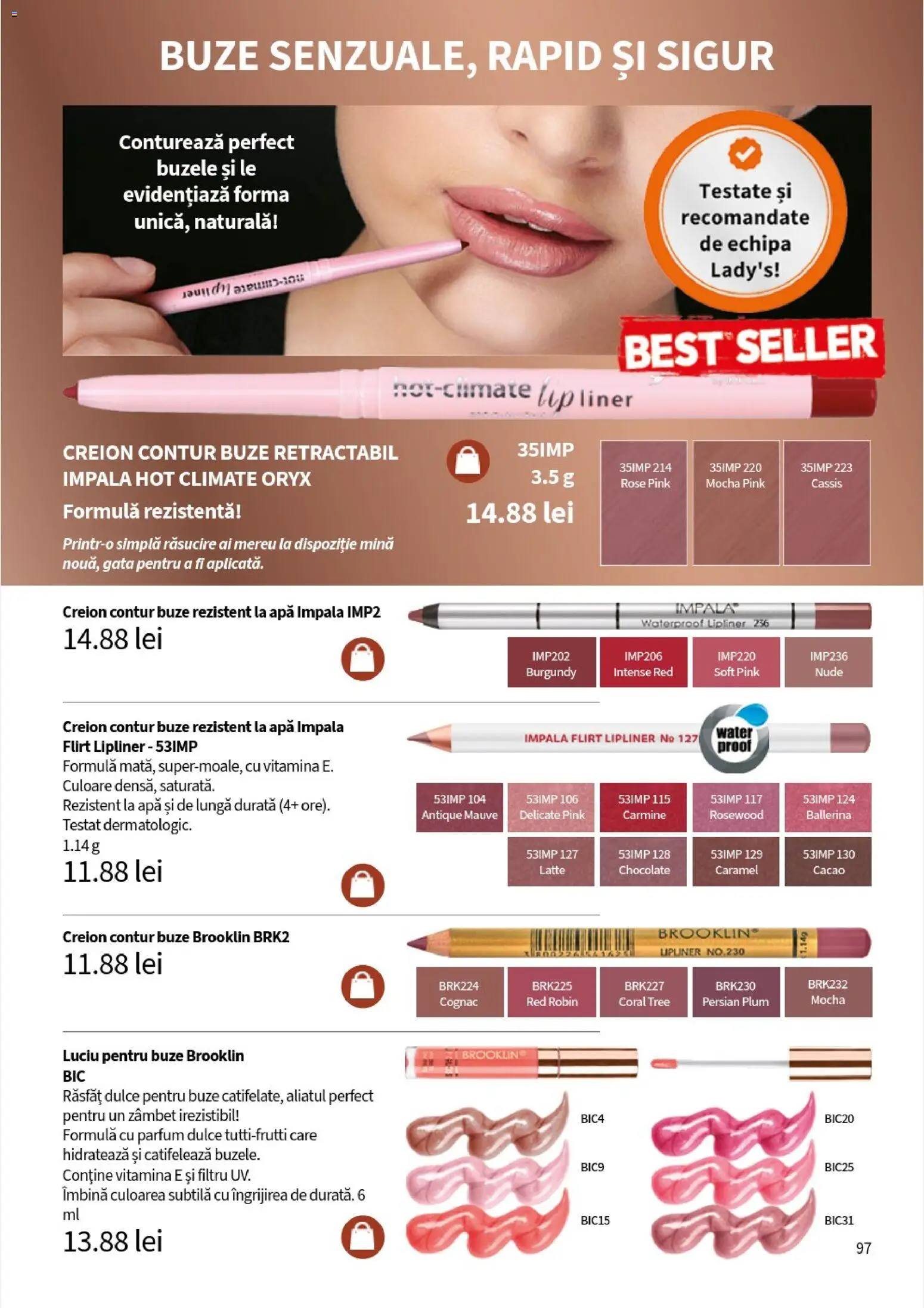 Noul catalog Lady’s – valabil de la 10.11.2025 | Pagină: 99 | Produse: Parfum, Cacao, Apă