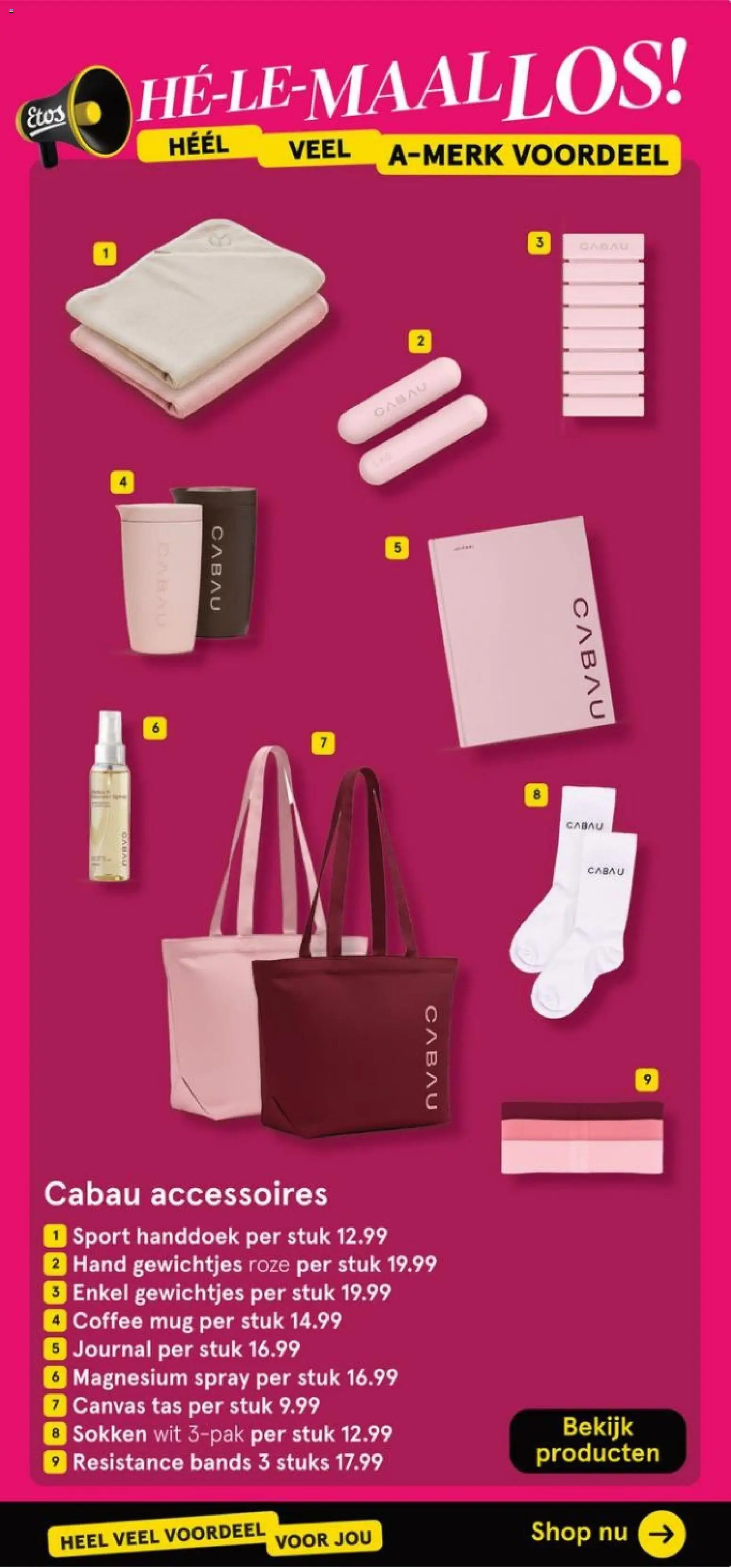 {H1} | Pagina: 61 | Producten: Sokken, Tas, Canvas, Handdoek