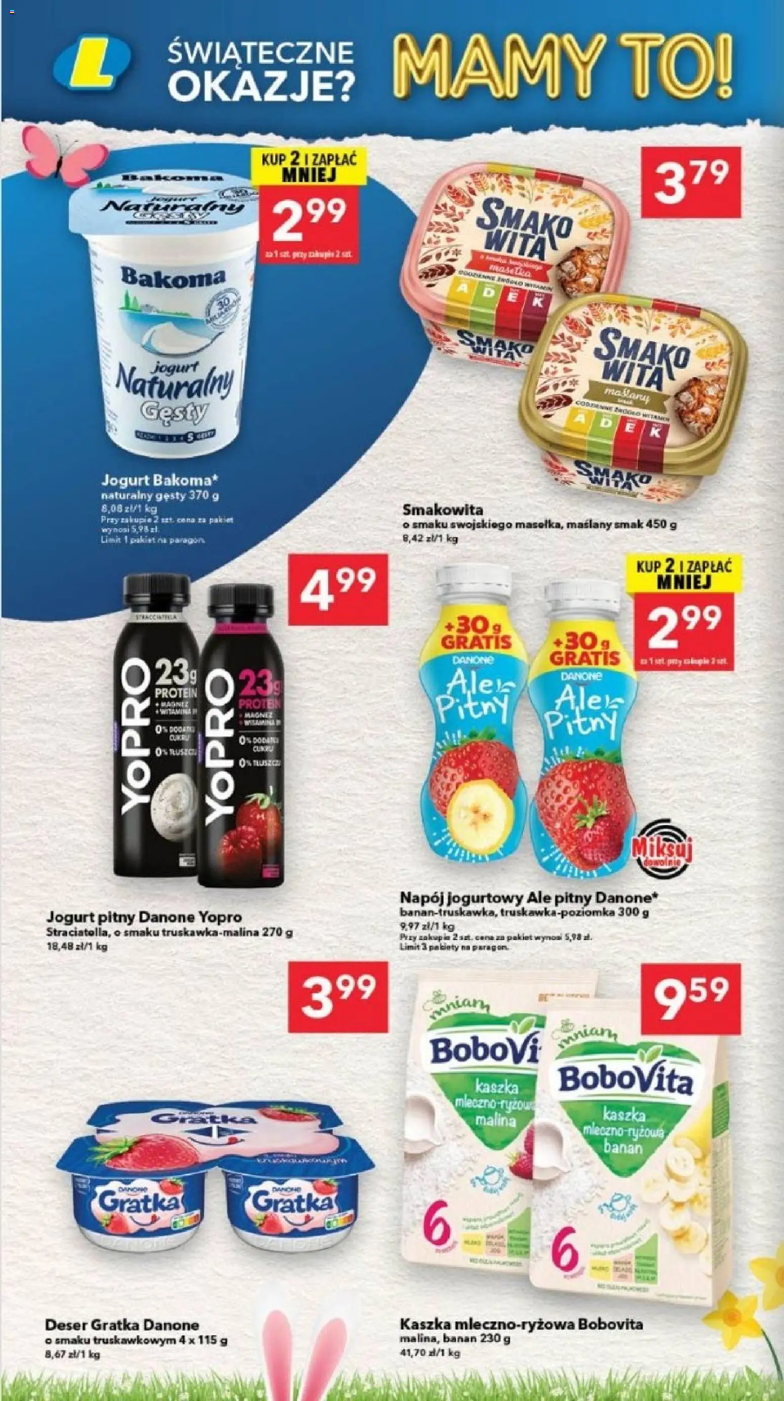 Lewiatan gazetka - Szczecin od 26.03.2026 | Strona: 6 | Produkty: Malina, Jogurt pitny, Jogurt naturalny, Banan