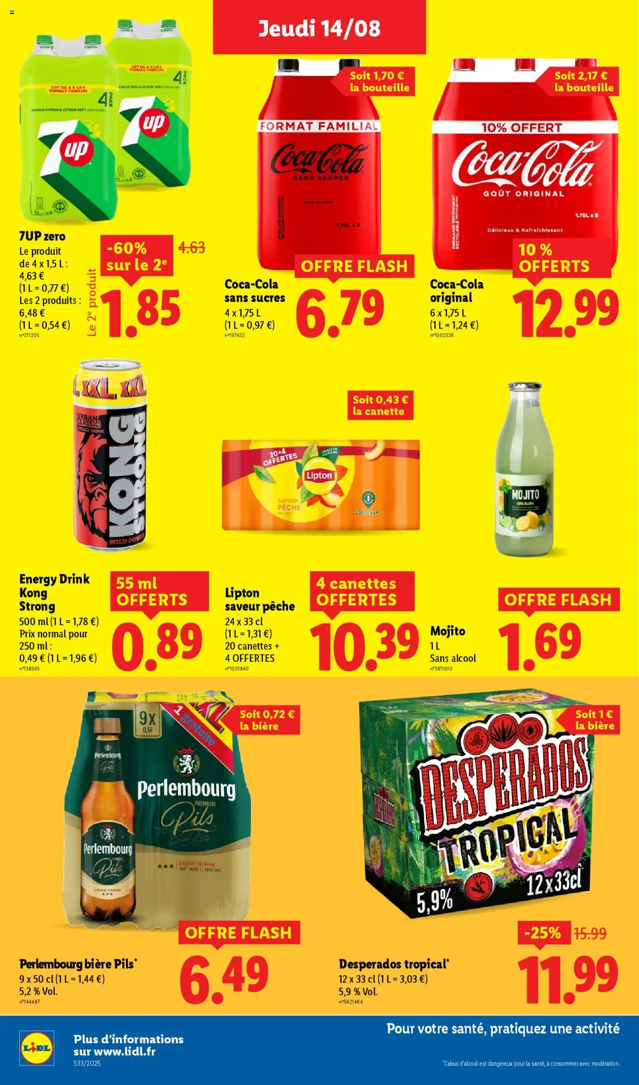  | Page: 24 | Produits: Alcool, Citron, Citron vert, Bière