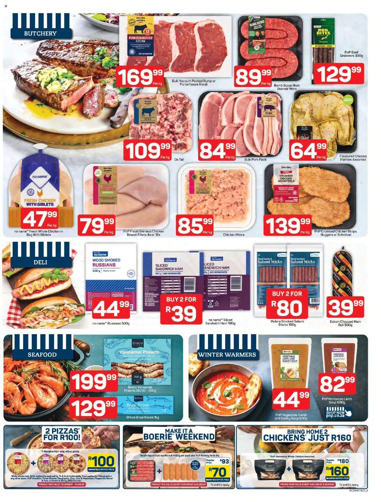 New Pick n Pay catalogue – valid from 20.04.2026 | Page: 3 | Products: Bag, Steak, Hood, Ham