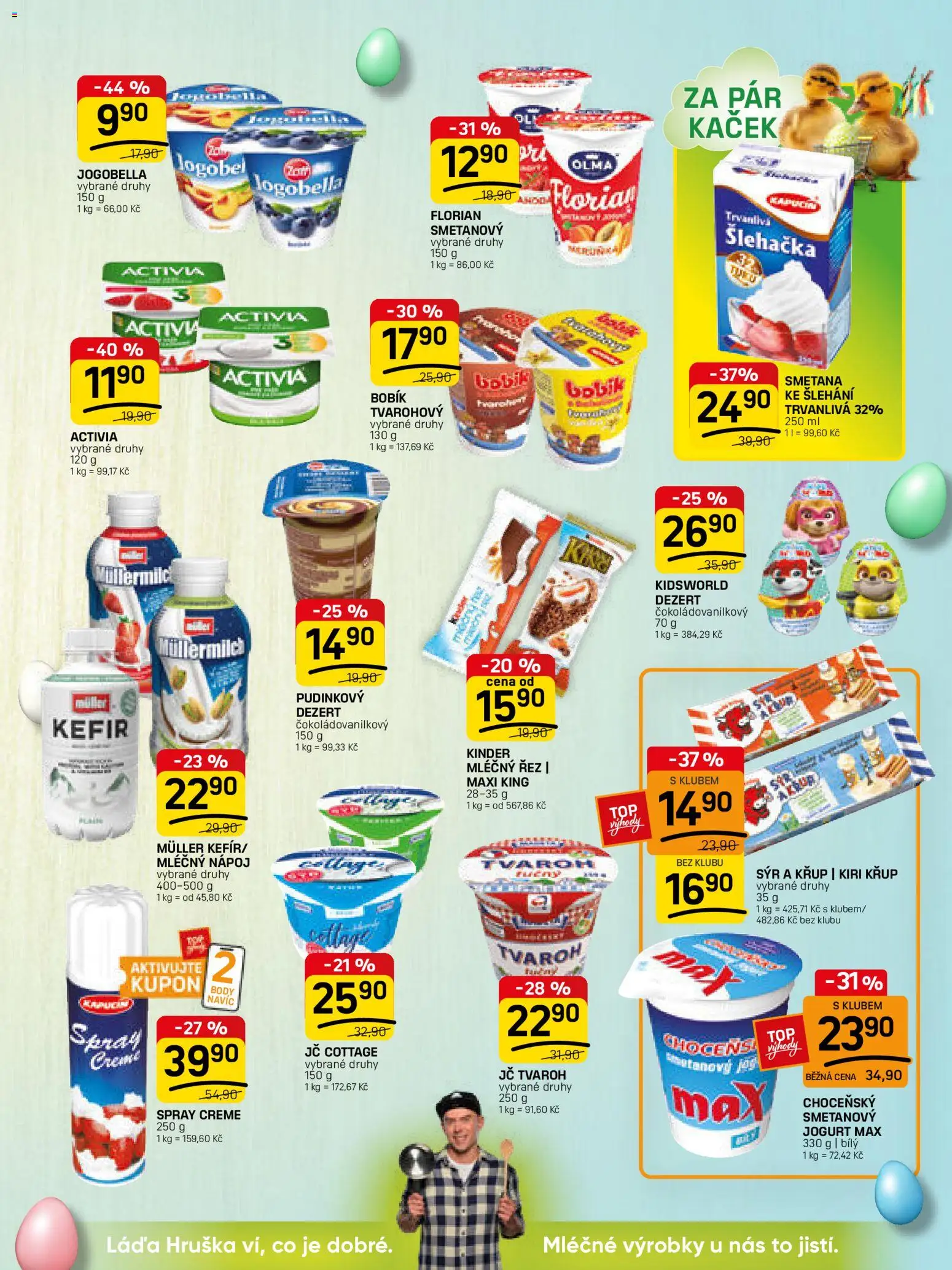 Flop leták - FlopTop od 04.03.2026 | Strana: 5 | Produkty: Kinder mléčný řez, Sýr, Jogurt, Maxi king