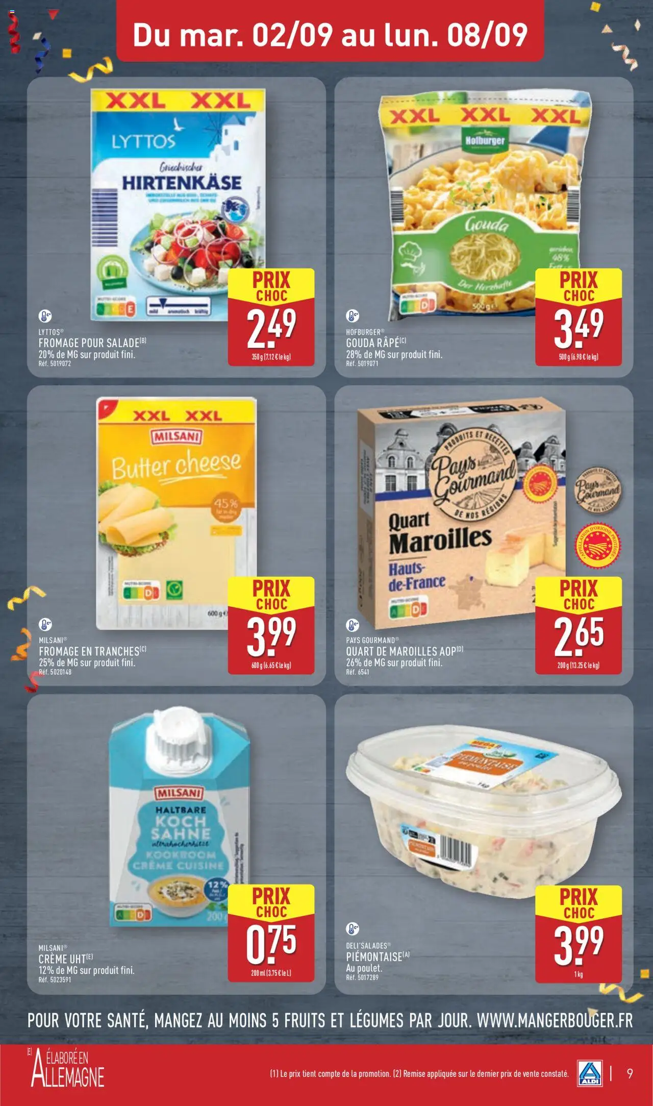  | Page: 12 | Produits: Fromage, Gouda, Crème