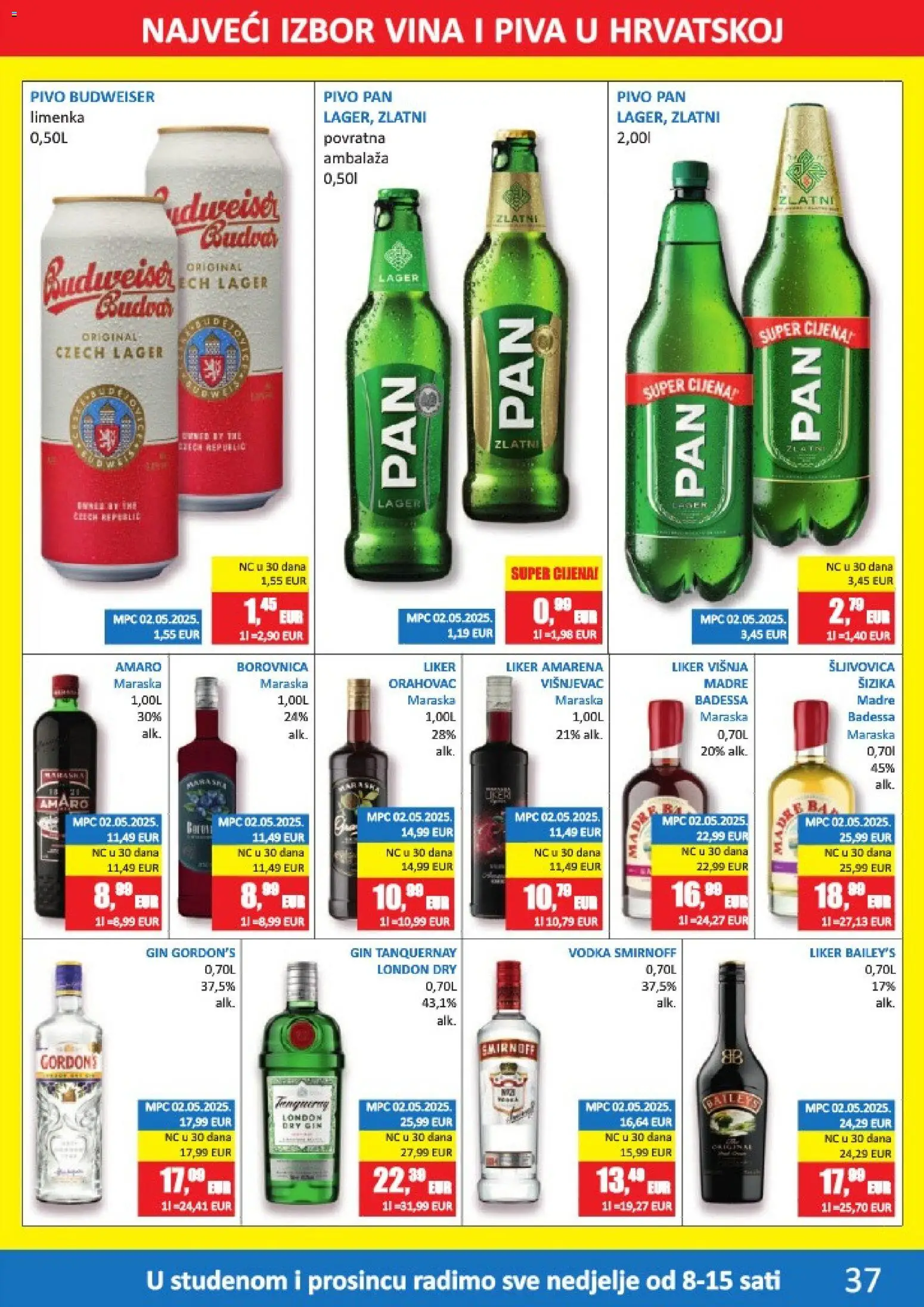 Vrutak katalog | vrijedi od 10.11.2025 | Stranica: 37 | Proizvodi: Šljivovica, Pivo, Pan, Borovnica