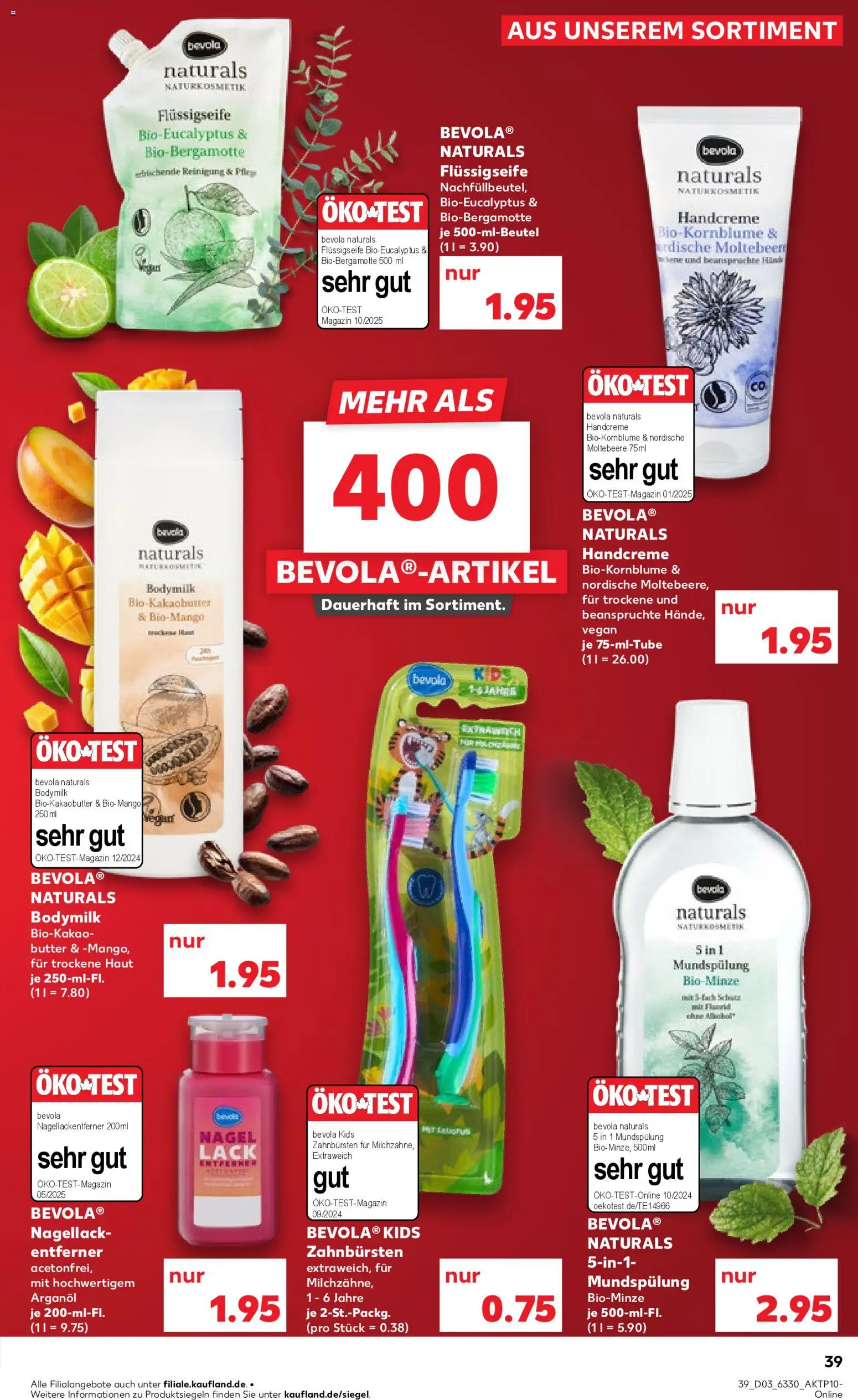 Kaufland prospekt Kiel	 – gültig ab 15.01.2026 | Seite: 39 | Produkte: Butter, Nagellack, Body Milk, Nagellackentferner