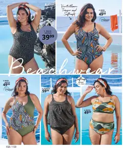 Ulla Popken akciós újság - amely érvényes a következő dátumtól: 01.04.2026 | Oldal: 158 | Termékek: Bikini, Tankini