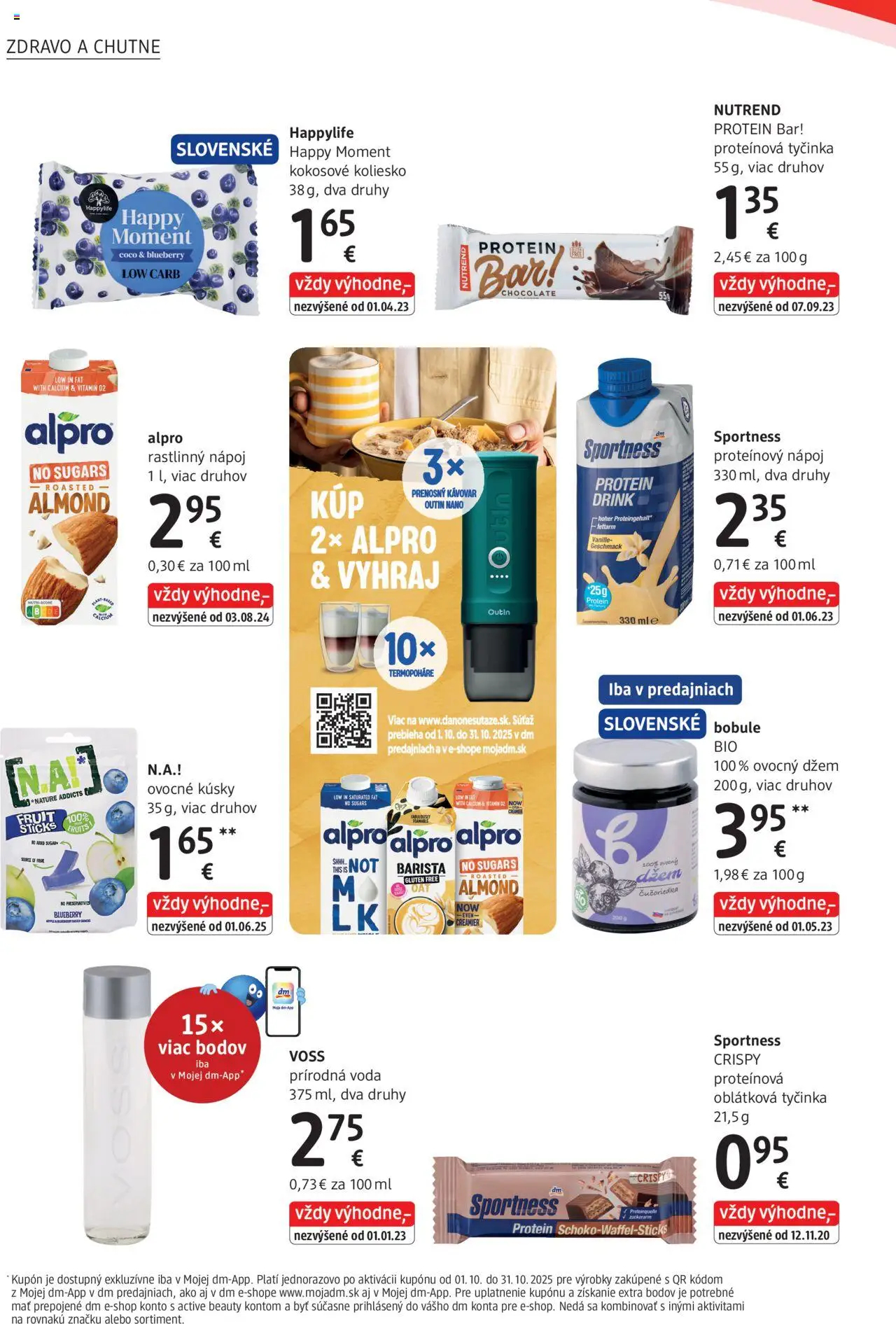 Nové dm drogerie akcie – leták je platný od 01.10.2025 | Strana: 26 | Produkty: Kávovar, Voda, Alpro
