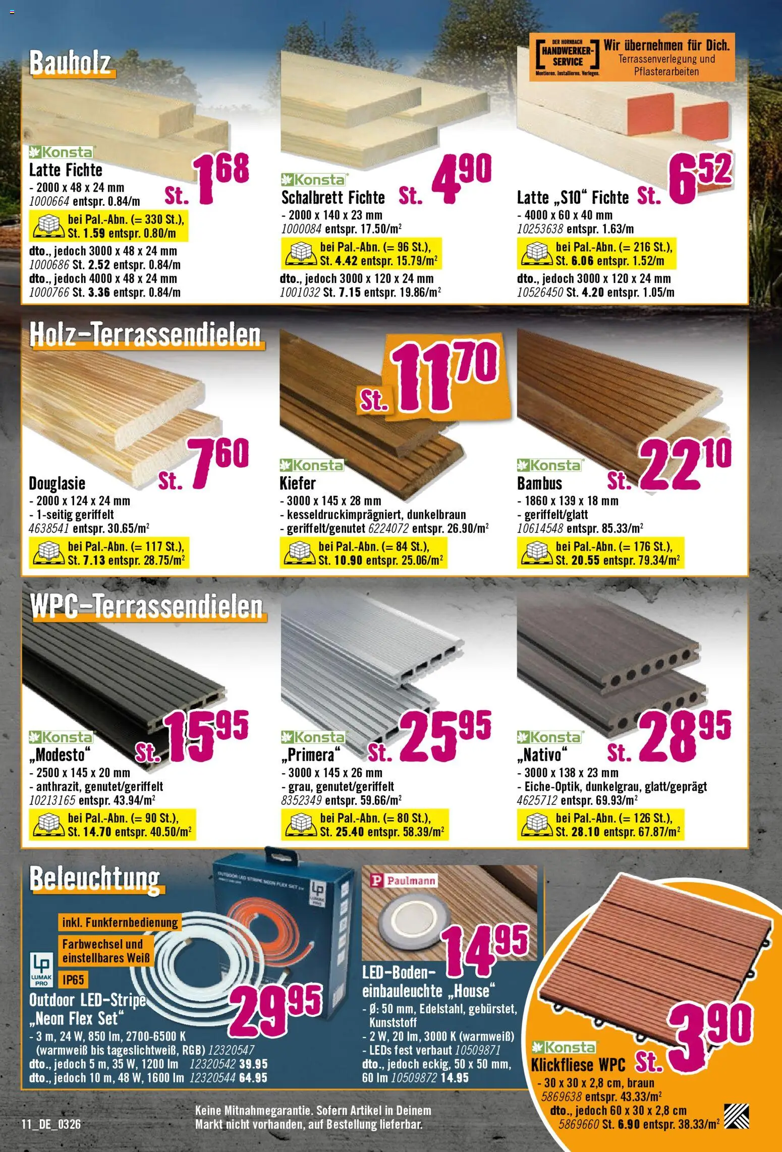 Hornbach Prospekt 	 – gültig ab 12.03.2026 | Seite: 11