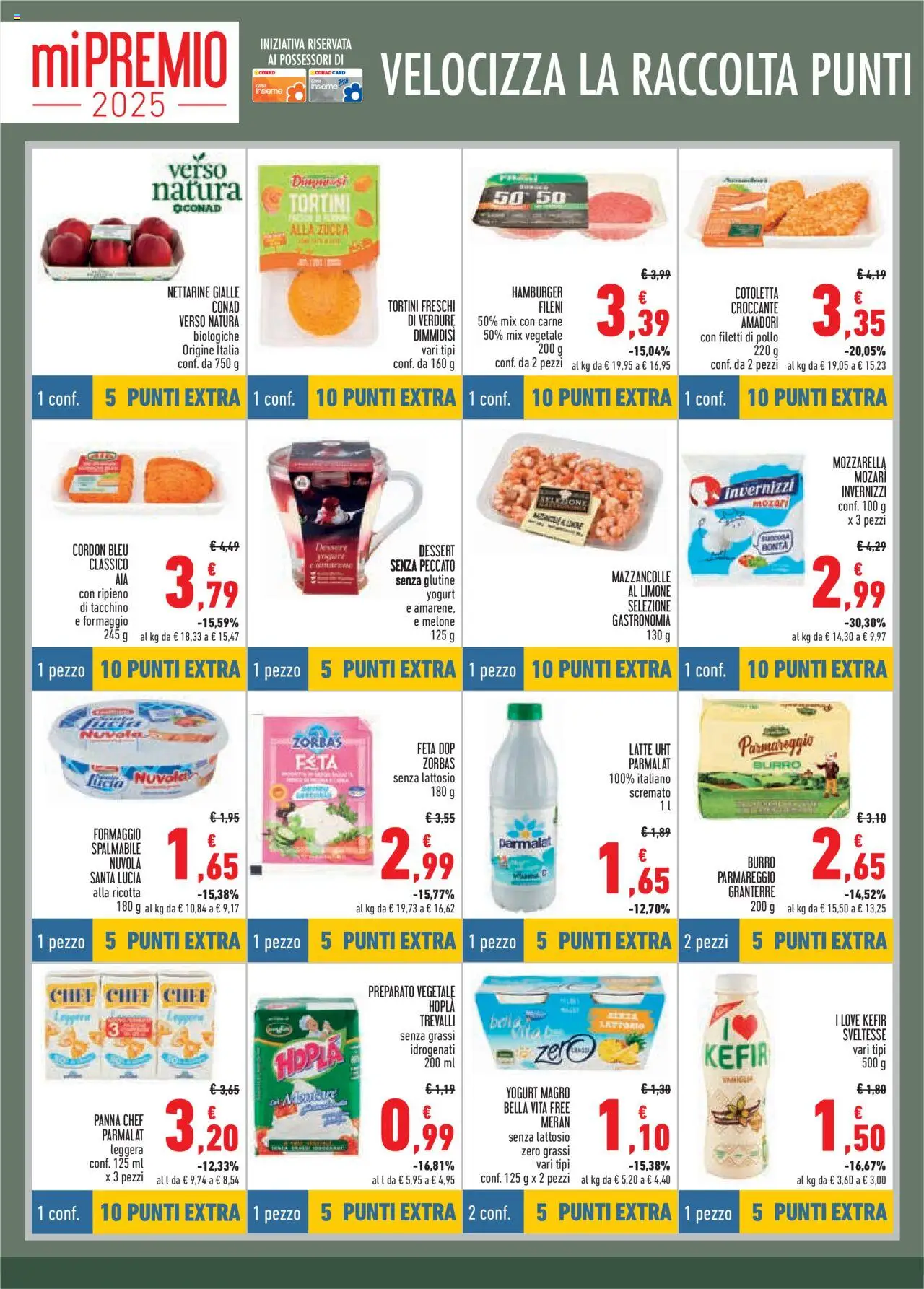 Volantino Conad del 16.07.2025 | Pagina: 4 | Prodotti: Mazzancolle, Verdure, Mozzarella, Ricotta