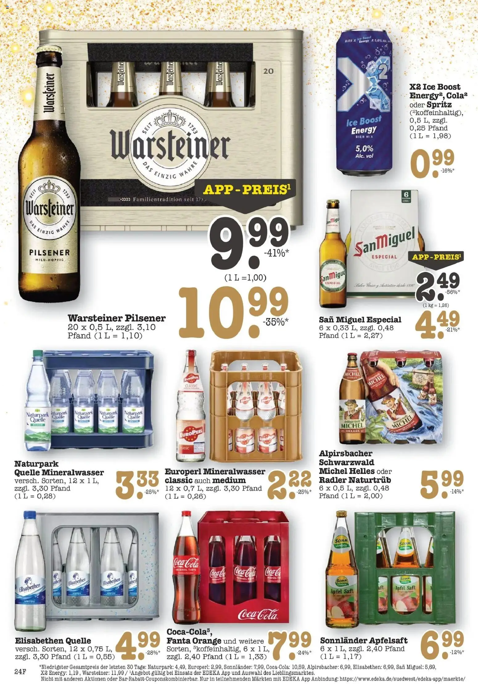 Edeka prospekt Offenbach	 – gültig ab 08.12.2025 | Seite: 24 | Produkte: Bier, Äpfel, Warsteiner, Saft