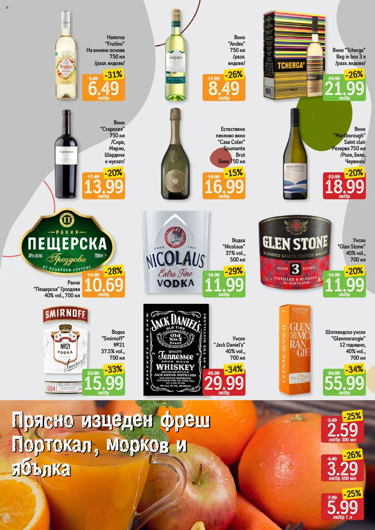  | Страница: 7 | Продукти: Морков, Водка, Вино, Ракия