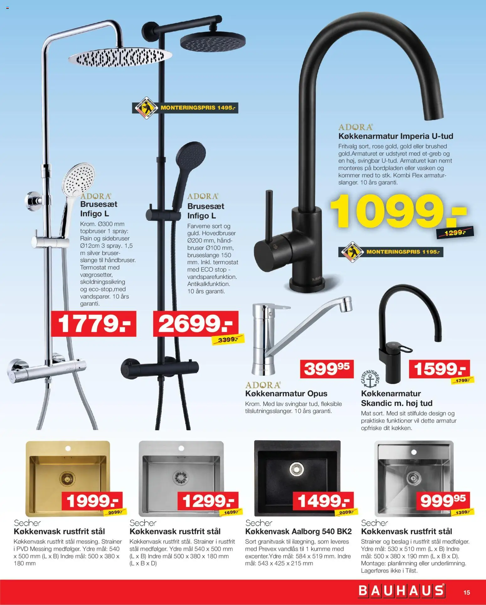 Bauhaus tilbudsavis – gyldig fra 31.10.2025 | Side: 15 | Produkter: Bruser, Søm