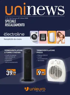Anteprima del volantino Unieuro Riscaldamento catalogo valido a partire dal 19.01.2026