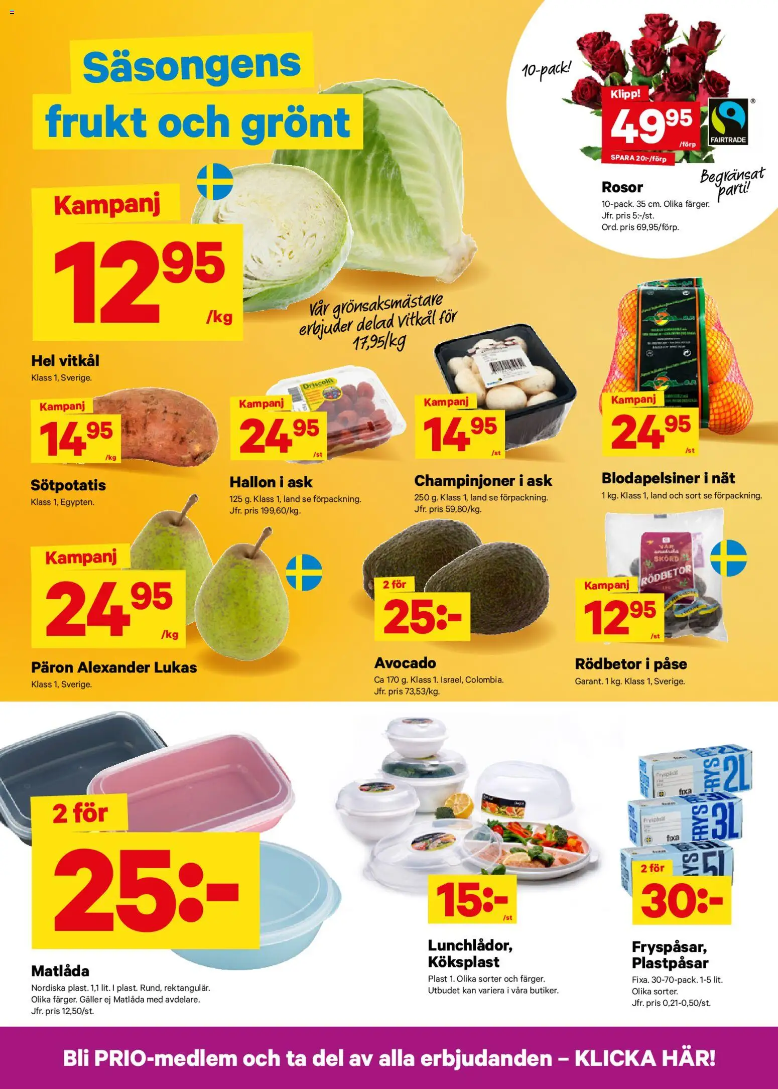 City Gross reklamblad aktuell från 05.01.2026 | Sida: 3 | Produkter: Avocado, Galler, Vitkål, Champinjoner