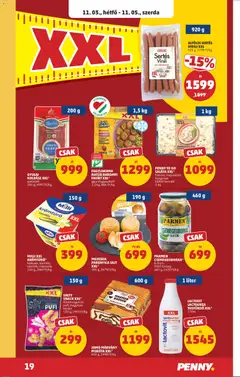 MILKERIA PARENYICA SAJT XXL*, 190 g, 3679 Ft/kg - amely érvényes a következő dátumtól: 30.10.2025 | Oldal: 23