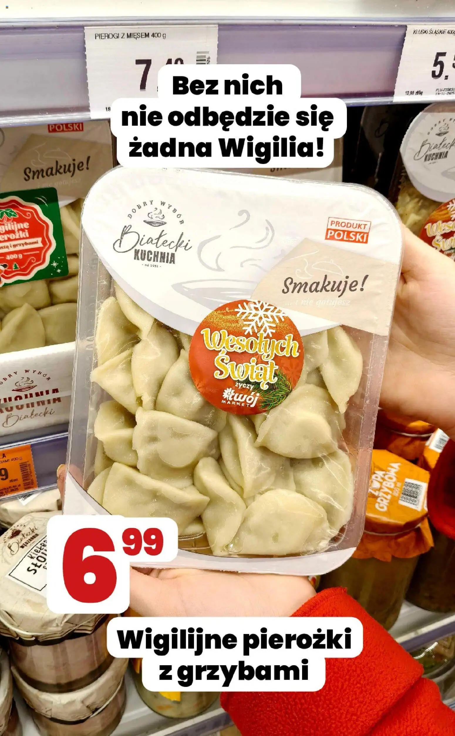 Twój Market Gazetka - Świąteczne uczty z naszej lady od 17.12.2025 | Strona: 3 | Produkty: Pierogi, Pierogi z mięsem, Kluski śląskie